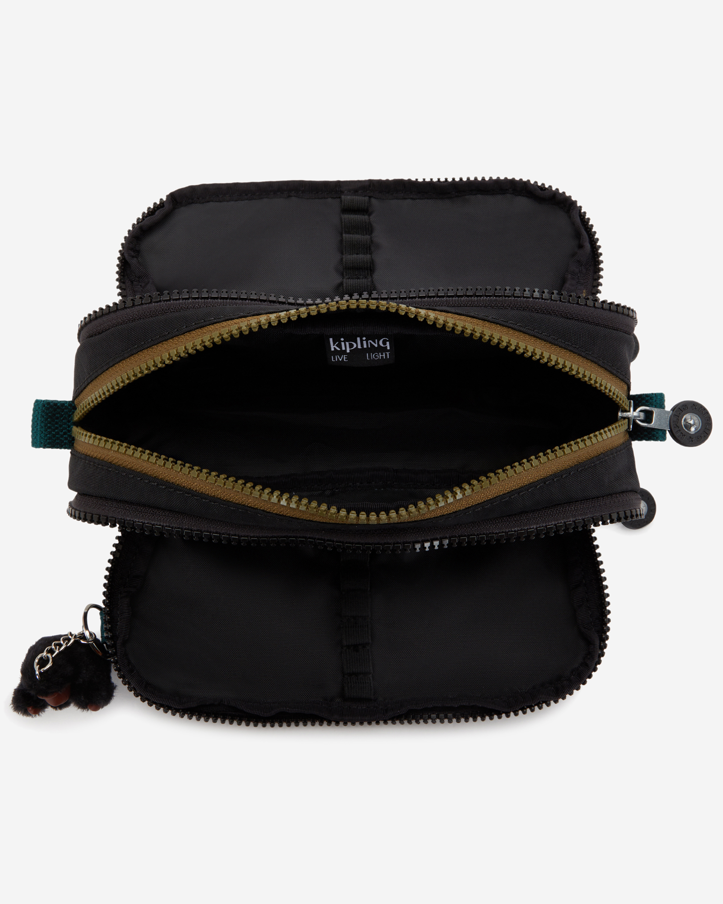 Kipling  Gitroy Black Khaki Bl Large Pencase 13564-5FY