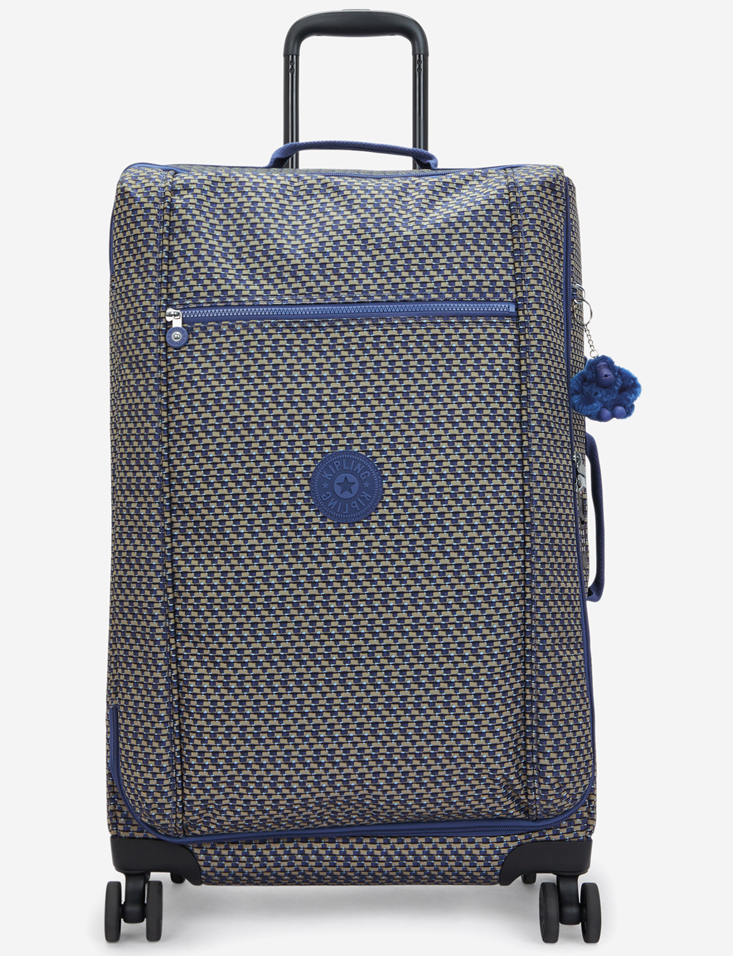 KIPLING Jet M Blue on Wire حقيبة أمتعة متوسطة بعجلات I9613-9PC