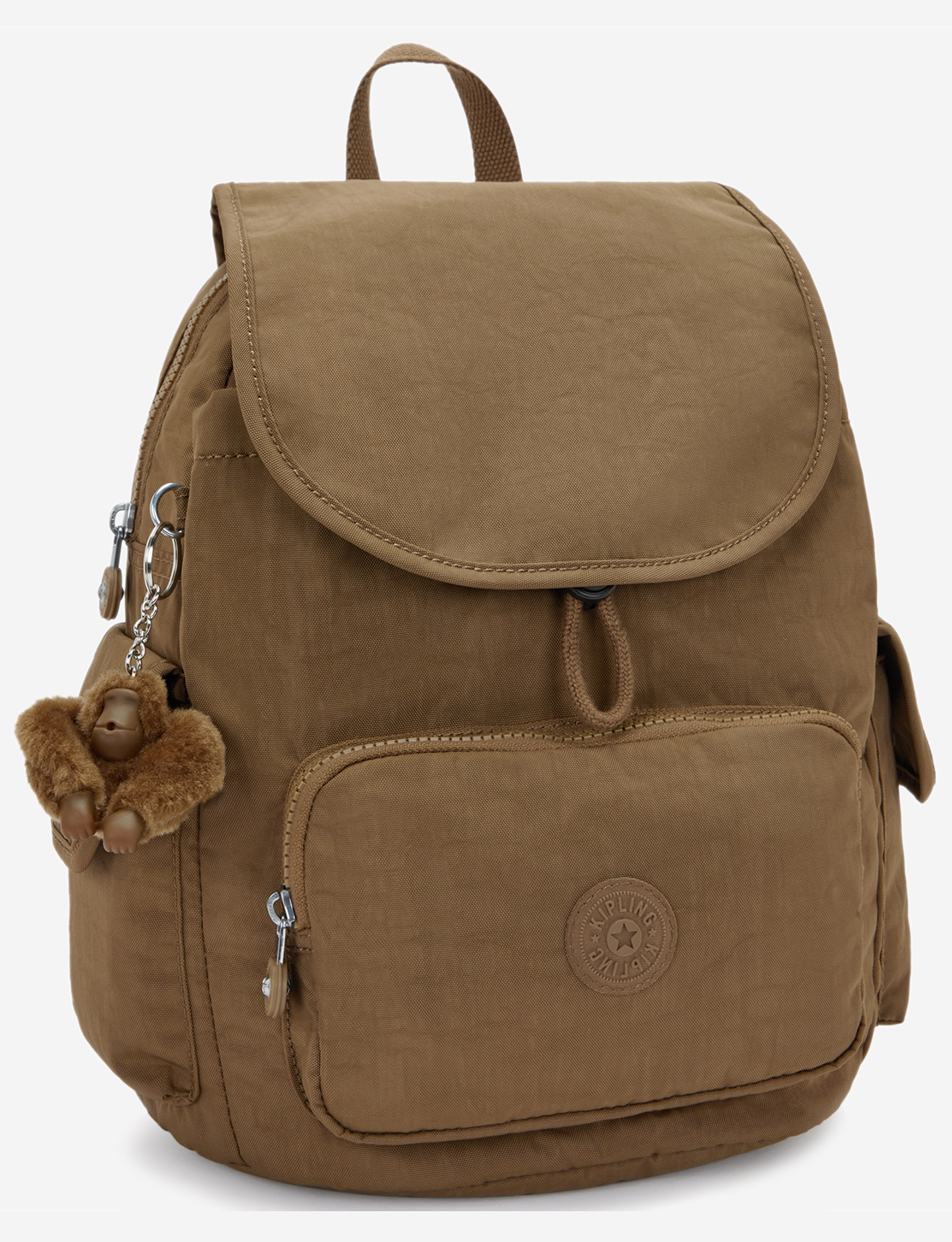 KIPLING City Pack S Smooth Khaki حقيبة ظهر صغيرة 15635-1NA