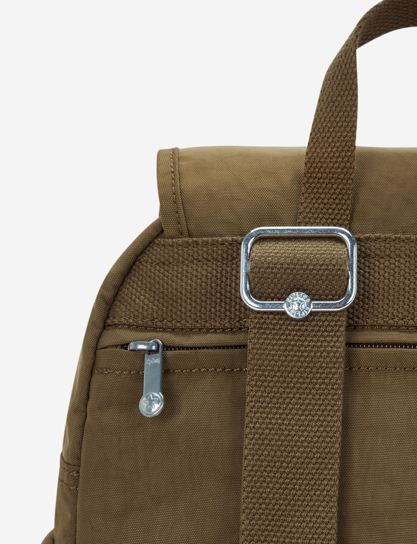 KIPLING City Pack S Smooth Khaki حقيبة ظهر صغيرة 15635-1NA