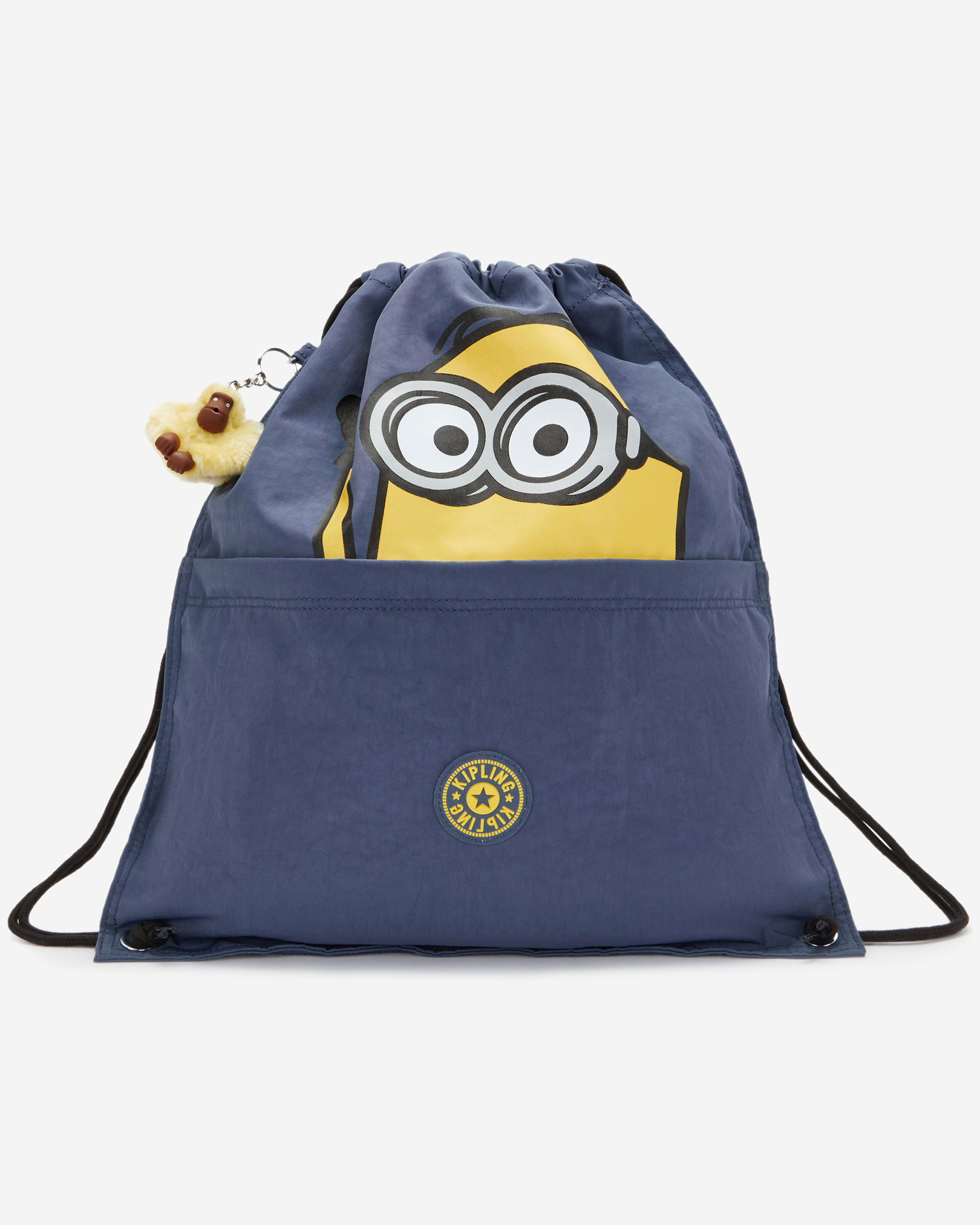Kipling  Supertaboo Dungaree Blue Medium Backpack with Drawstring I4392-6MI