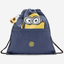 Kipling  Supertaboo Dungaree Blue Medium Backpack with Drawstring I4392-6MI