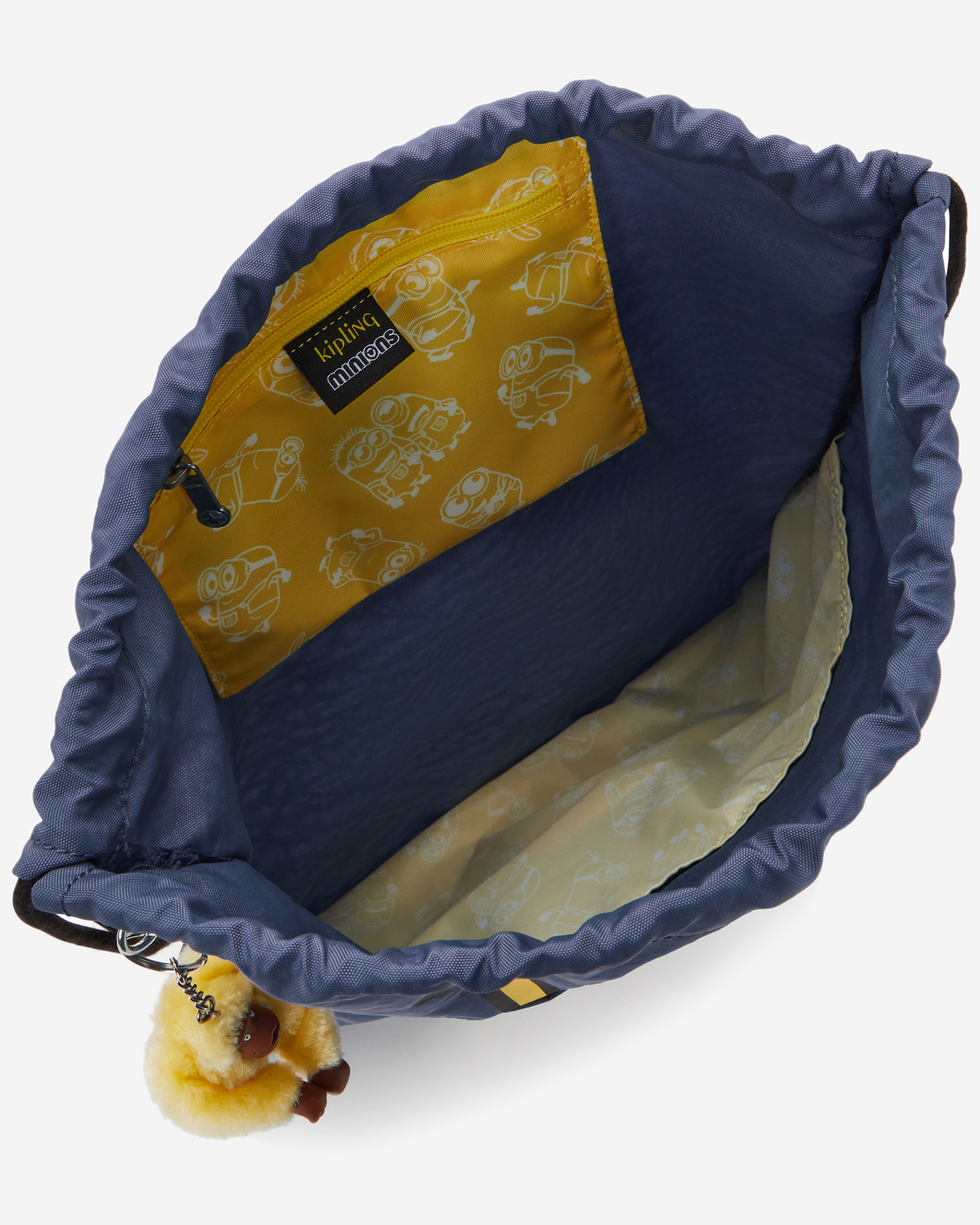 Kipling  Supertaboo Dungaree Blue Medium Backpack with Drawstring I4392-6MI