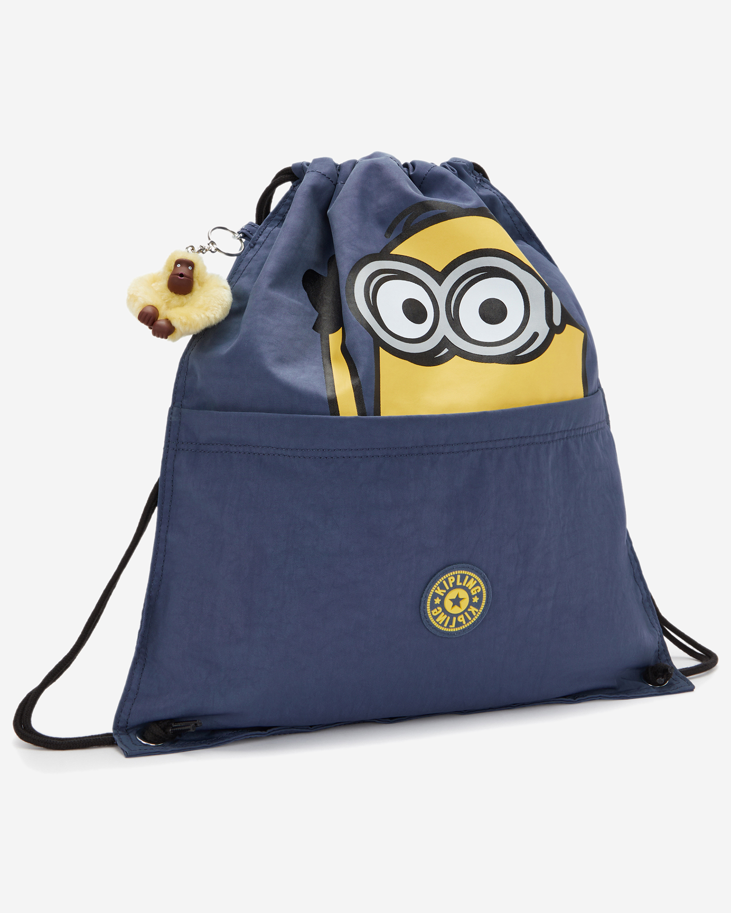 Kipling  Supertaboo Dungaree Blue Medium Backpack with Drawstring I4392-6MI