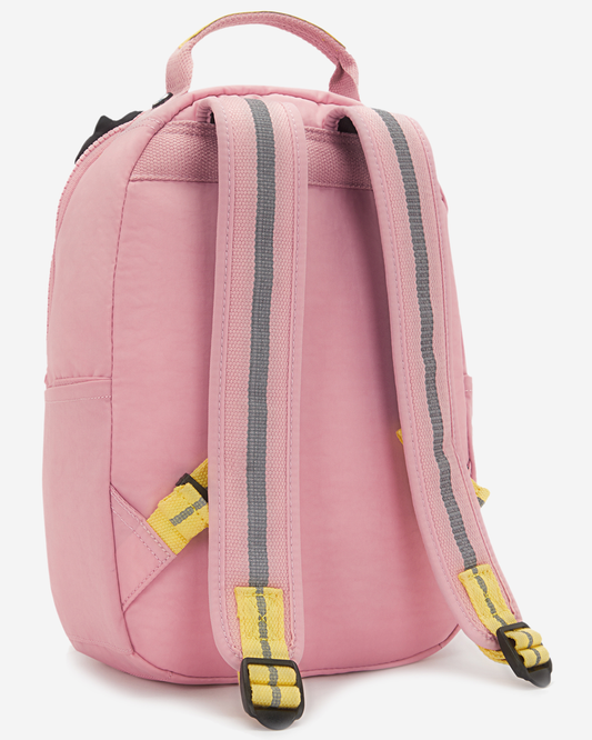 Kipling  Seoul S Pink Daisy Small Backpack (with Laptop Compartment) I5853-1MI