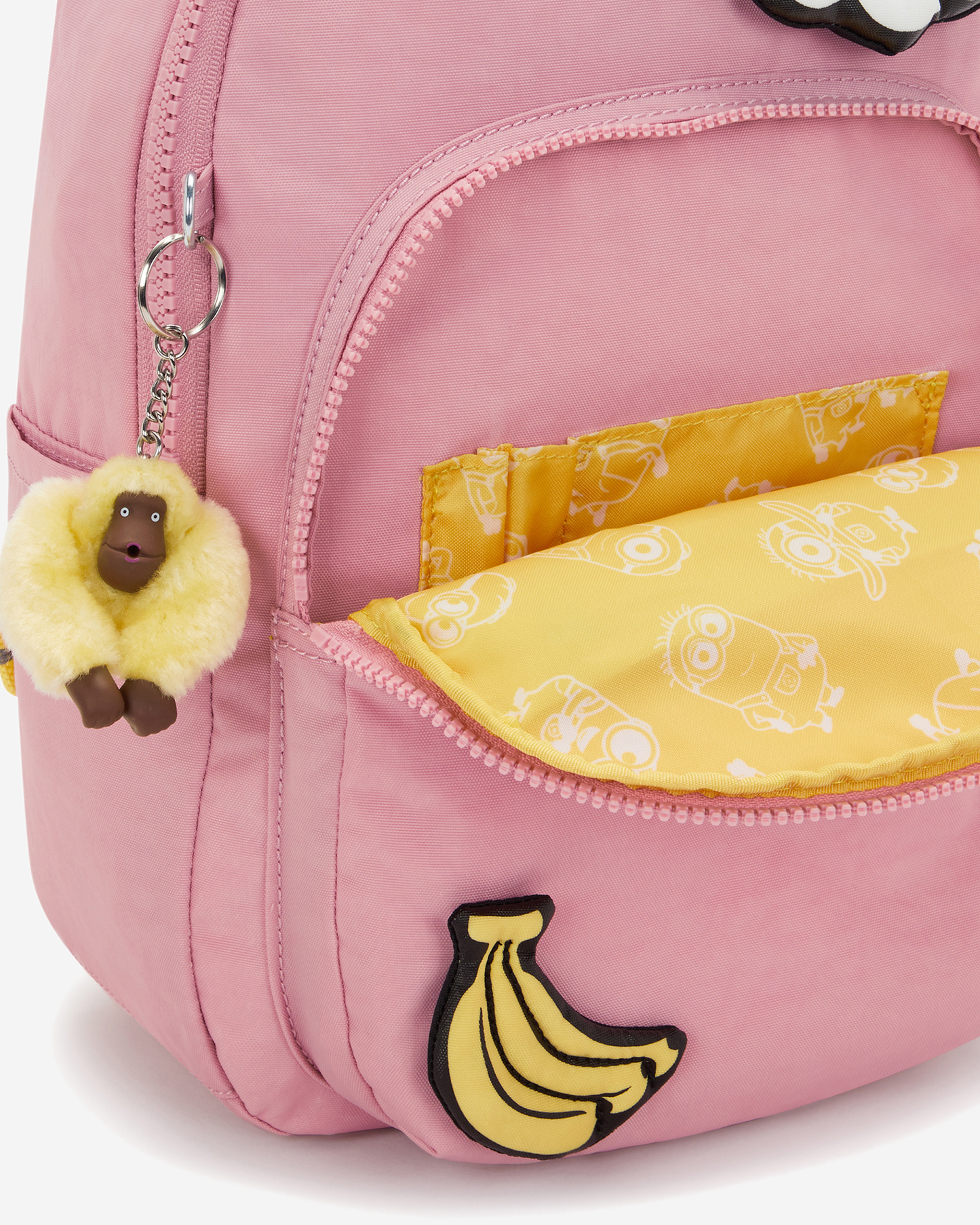 Kipling  Seoul S Pink Daisy Small Backpack (with Laptop Compartment) I5853-1MI