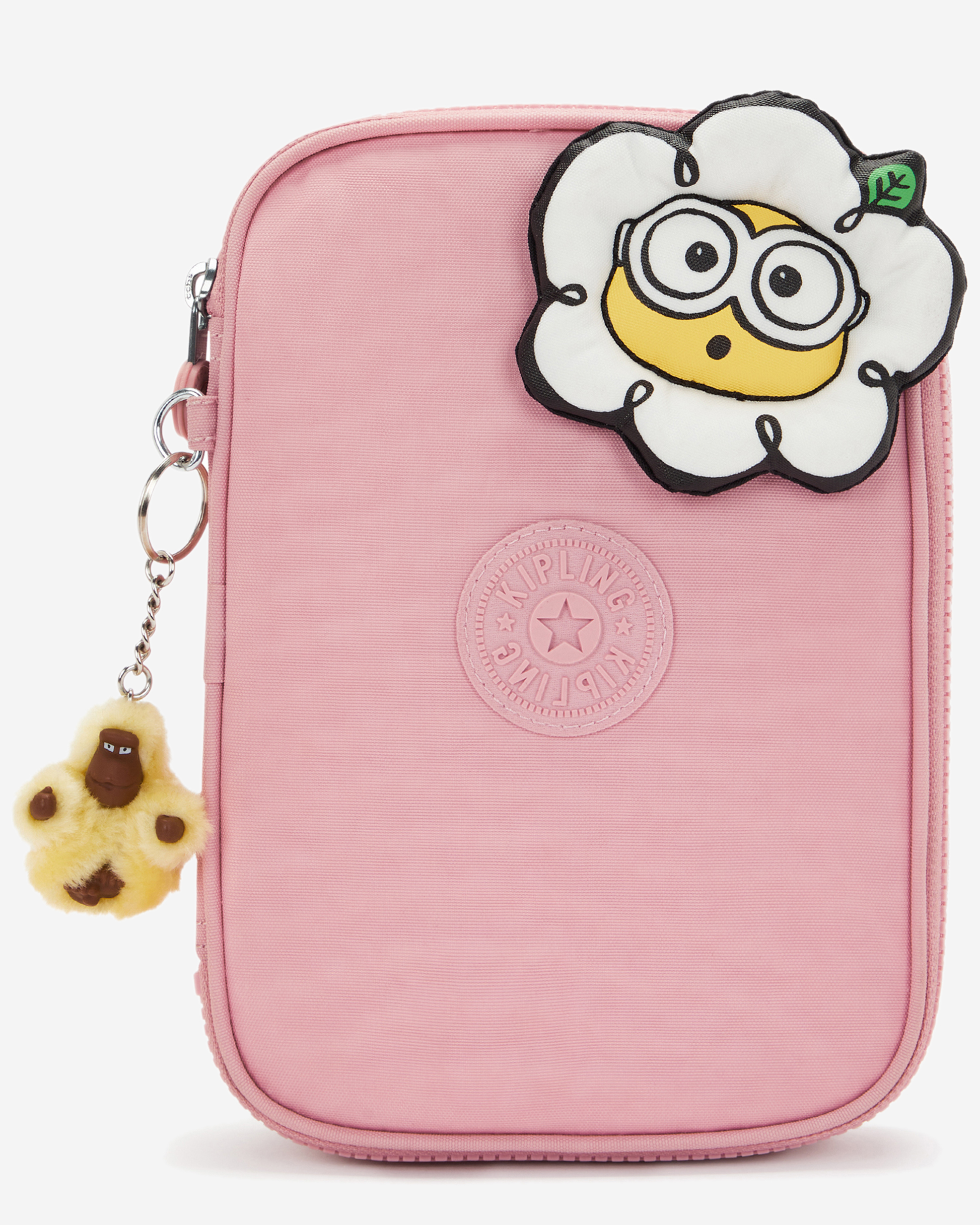 Kipling  100 Pens Pink Daisy Large Pencase I7201-1MI