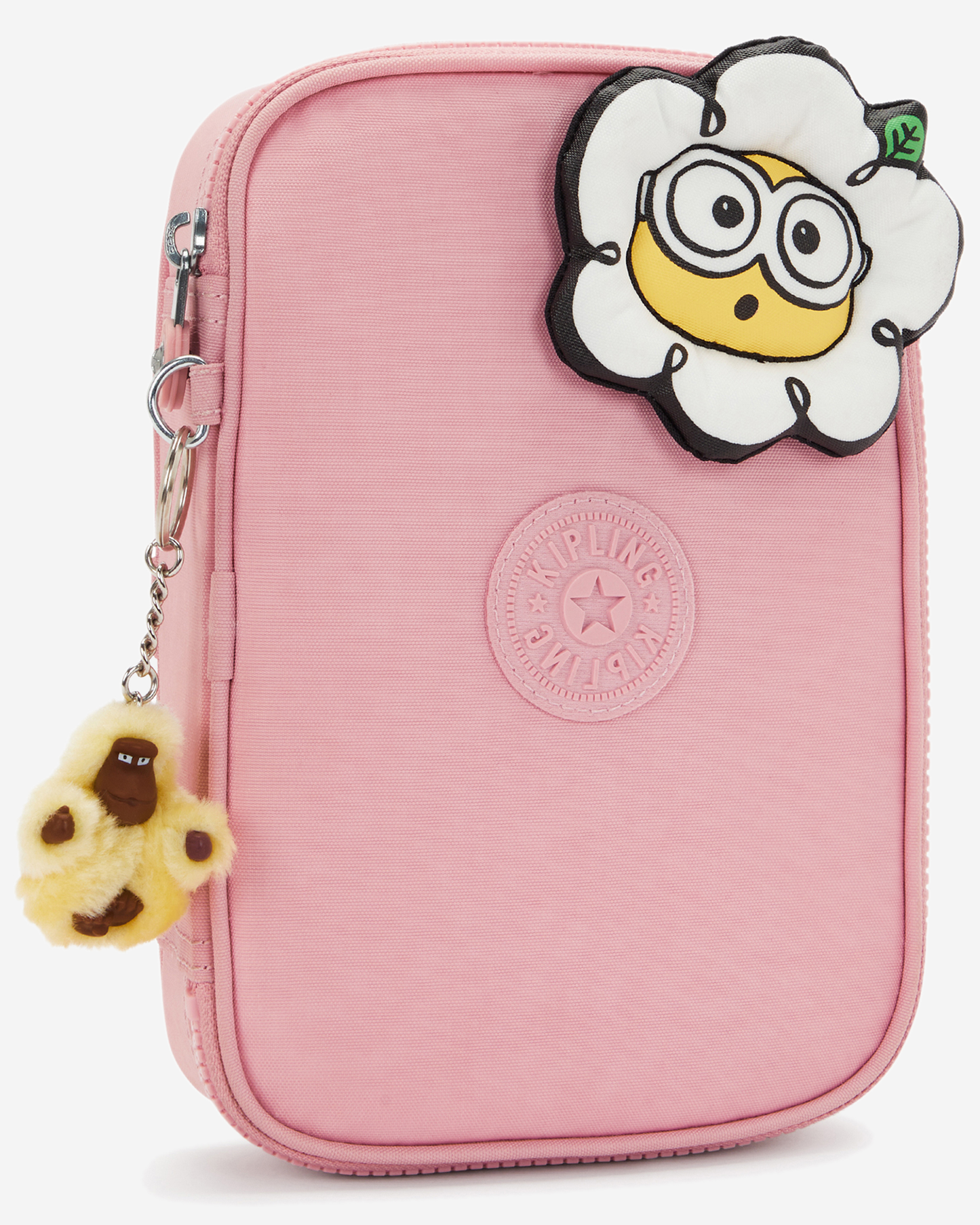 Kipling  100 Pens Pink Daisy Large Pencase I7201-1MI