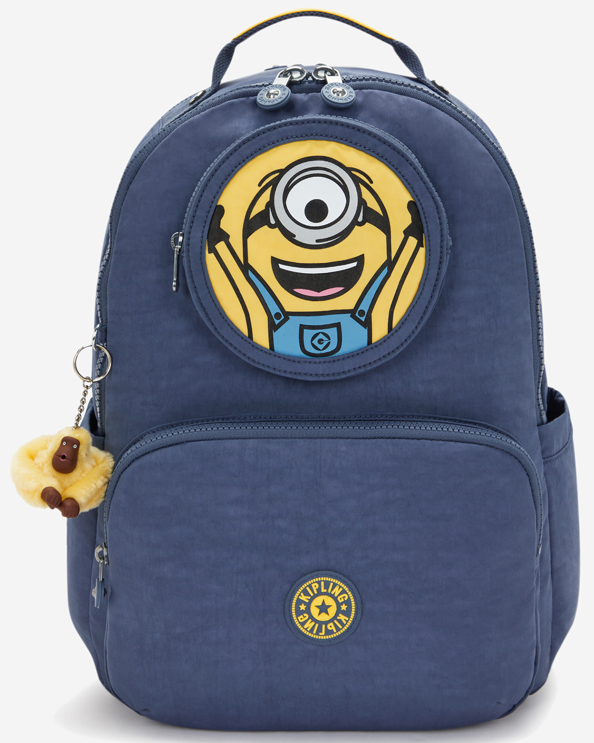 Kipling  Seoul Lap Window Dungaree Blue Large Backpack with Laptop Compartment I8345-6MI