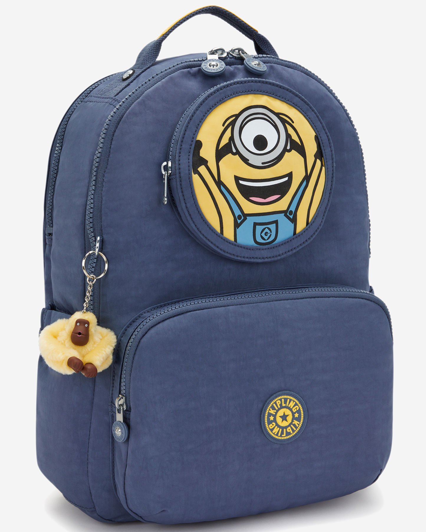Kipling  Seoul Lap Window Dungaree Blue Large Backpack with Laptop Compartment I8345-6MI