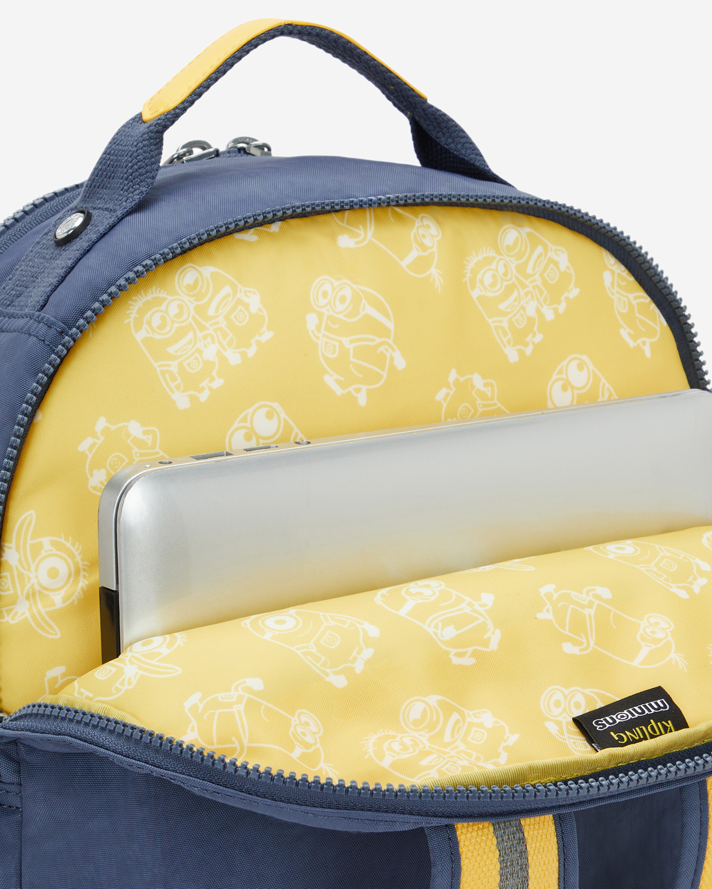Kipling  Seoul Lap Window Dungaree Blue Large Backpack with Laptop Compartment I8345-6MI