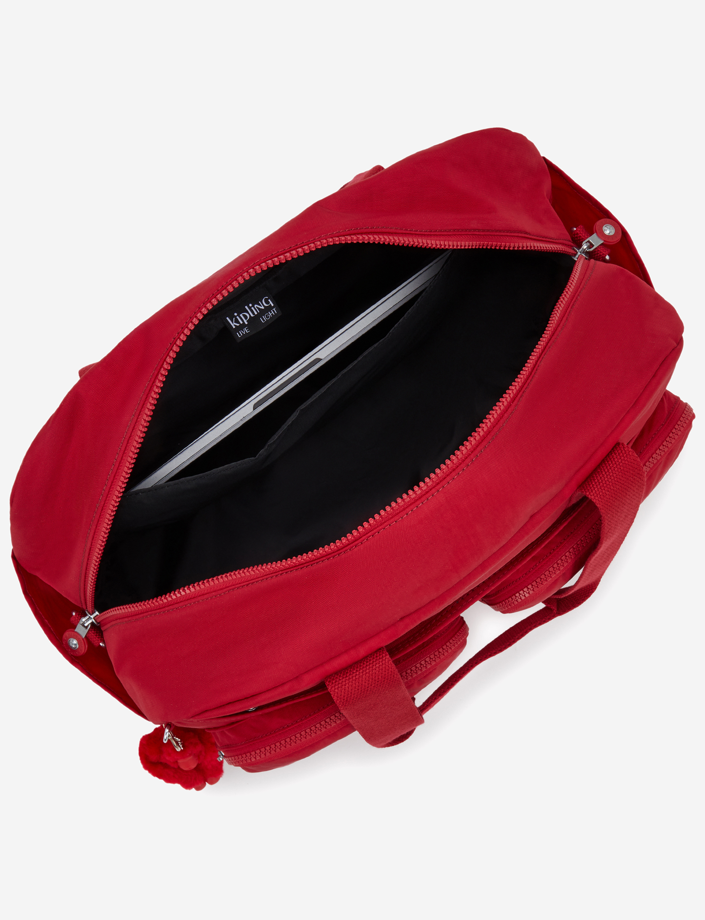 KIPLING Defea Xl حقيبة عطلة نهاية الأسبوع متوسطة الحجم بلون أحمر ياقوتي I3958-1NW