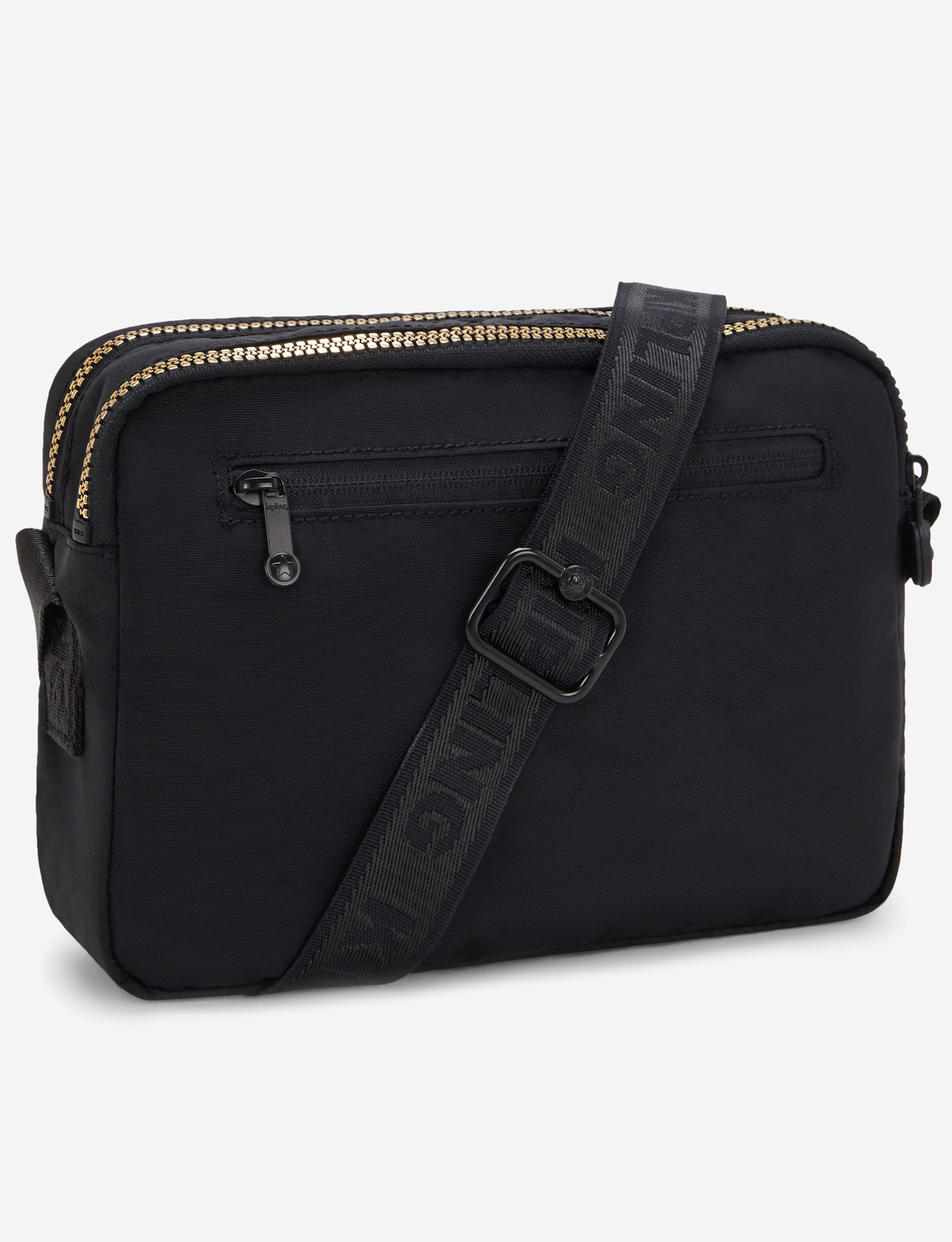 حقيبة كروسبودي متوسطة Kipling Abanu M Zip بلون ذهبي لامع I5986-1BG