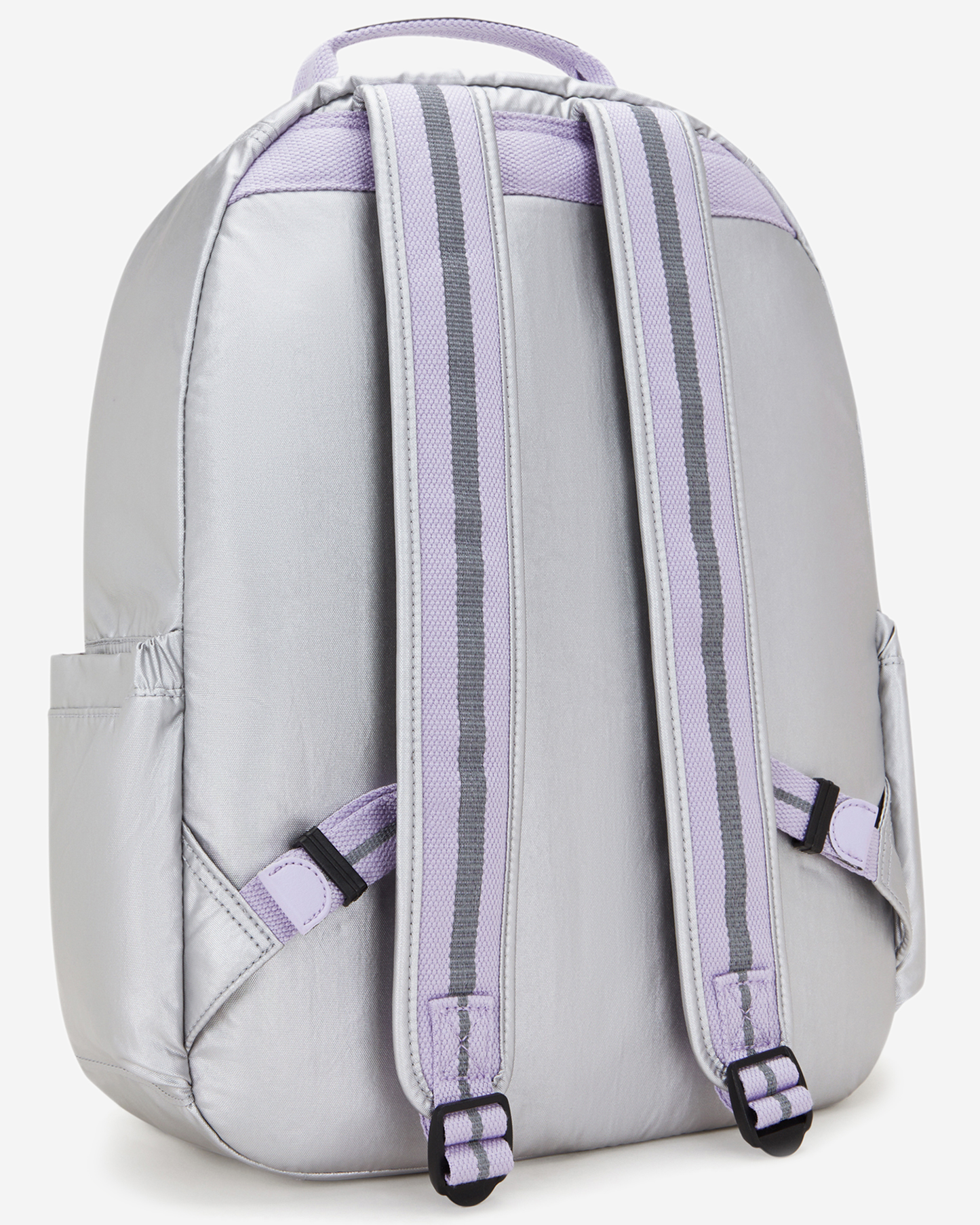 Kipling  Seoul Silver Glow Met Large Backpack I5764-54M