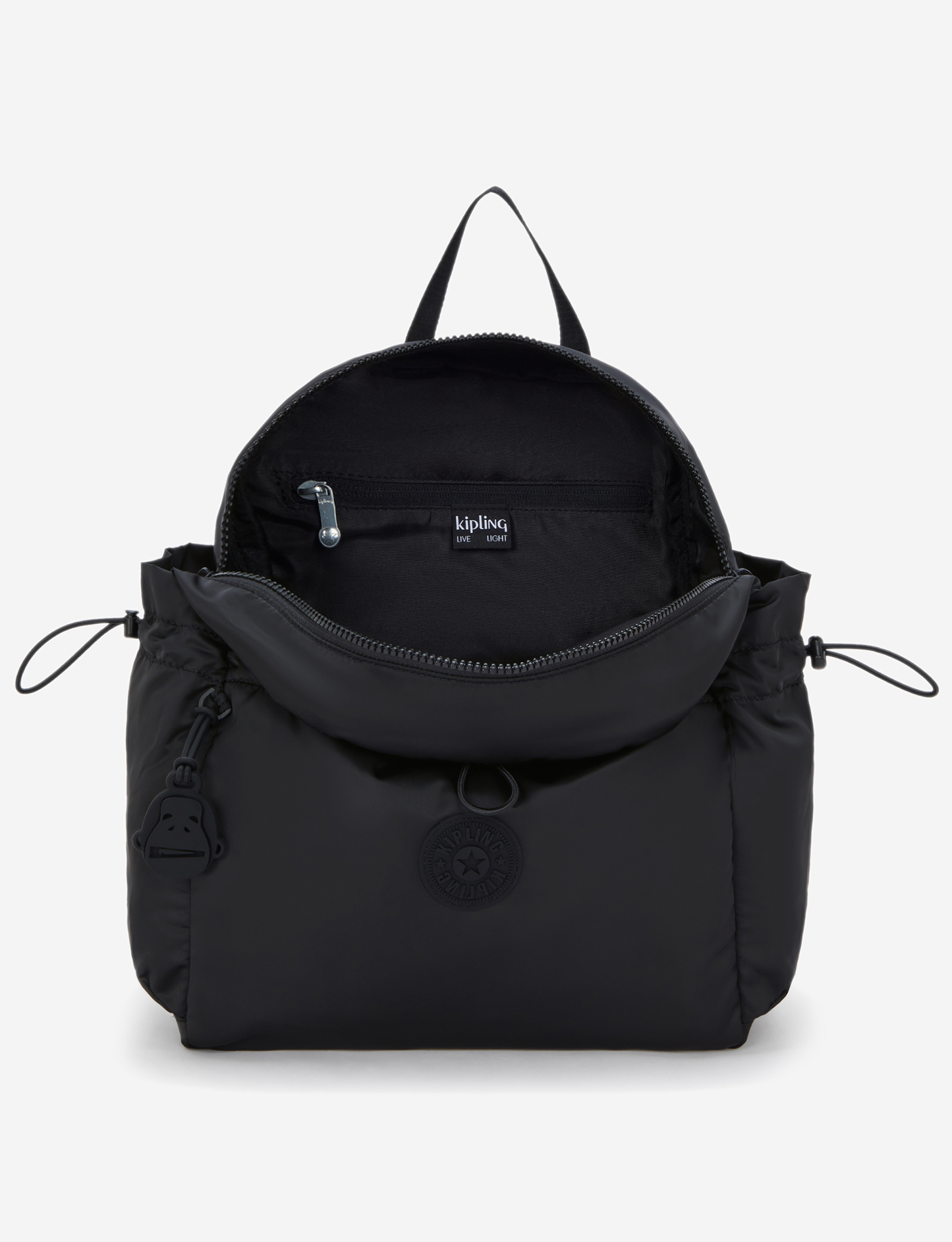 KIPLING أميتا سيمبلي بلاك حقيبة ظهر متوسطة بجيوب برباط I8172-4RZ