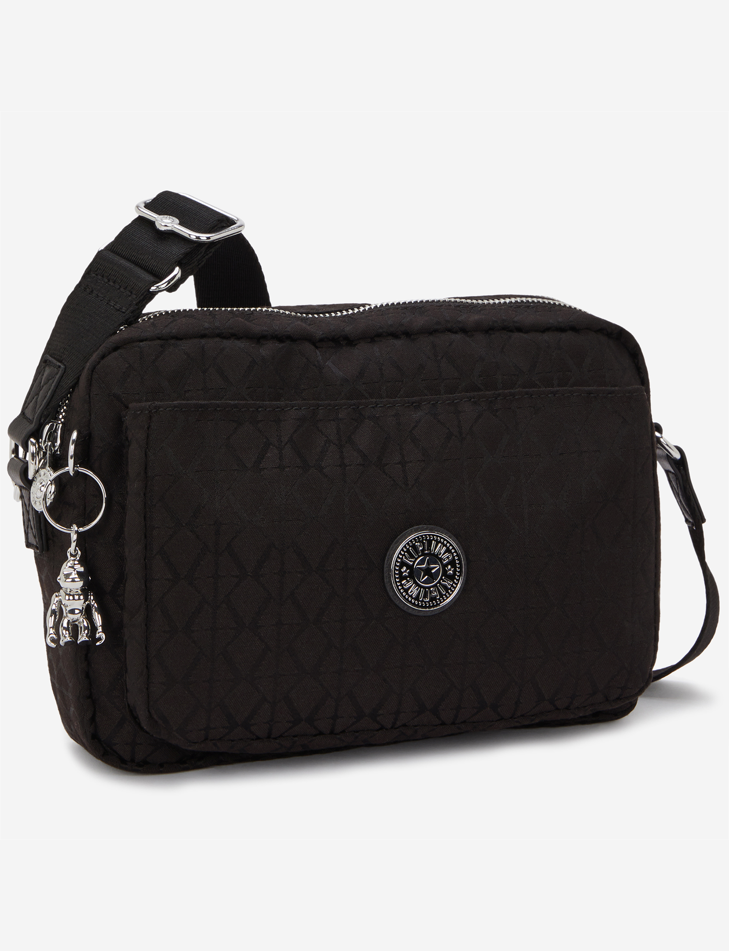 KIPLING Abanu M Noir Sign Jq حقيبة كروس متوسطة I8024-4NW