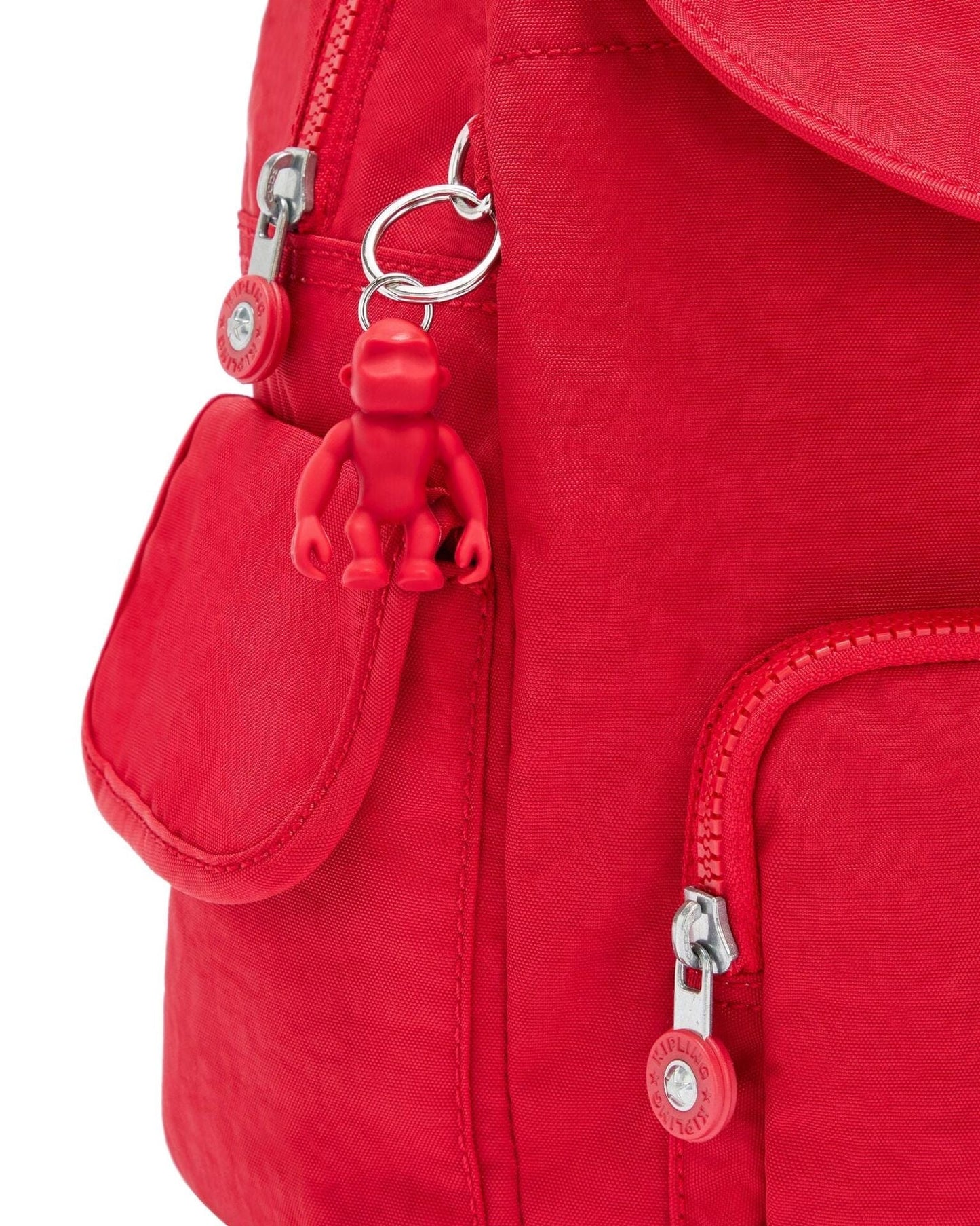 حقيبة ظهر صغيرة طراز Kipling City Pack S Red Rouge C215635-Z33