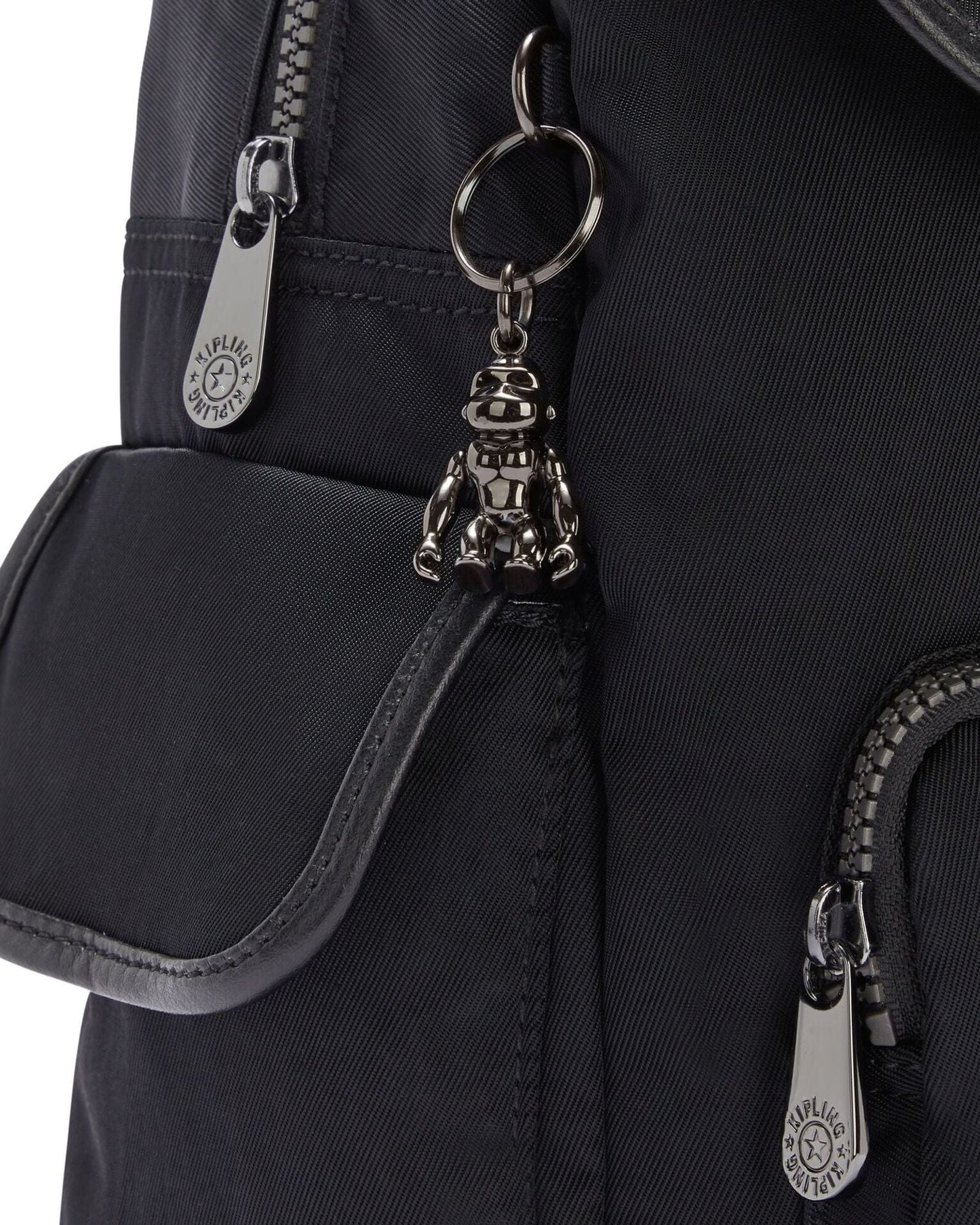 Kipling City Pack S Rich Black حقيبة ظهر صغيرة C2I2525-53F