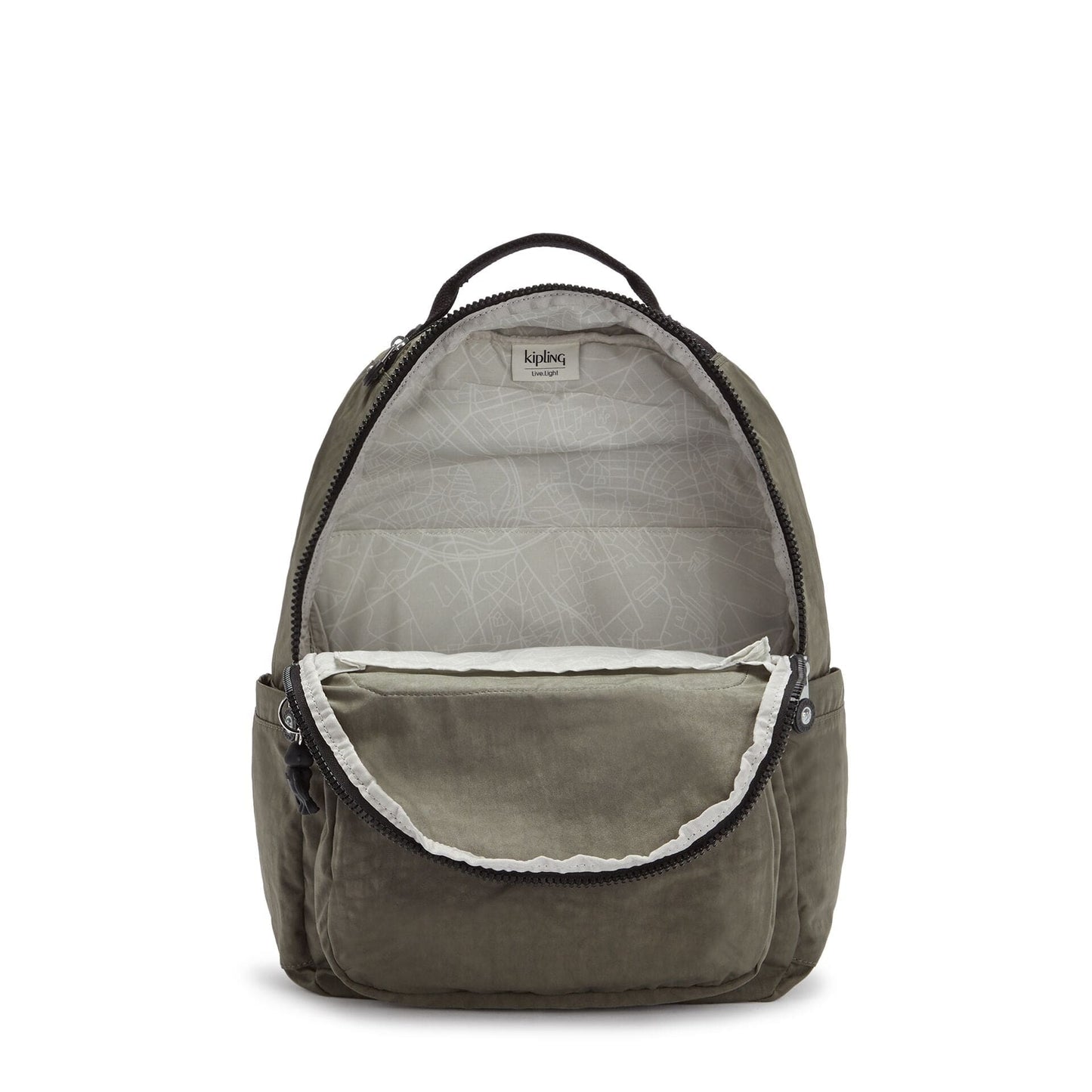 KIPLING-Seoul-Large Backpack-Green Moss-I5210-88D