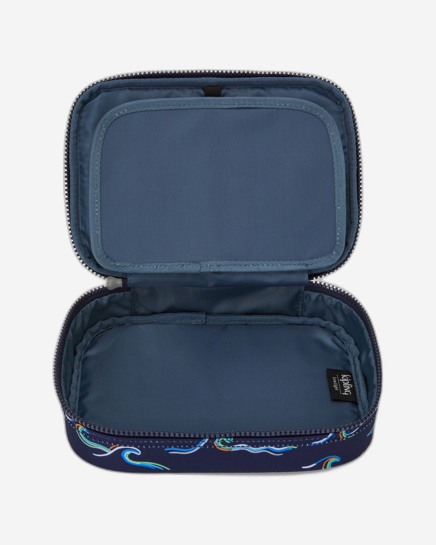 حقيبة أقلام كبيرة من كيبلينغ 100 بنز بطبعة Fun Ocean، موديل C2I6002-W92