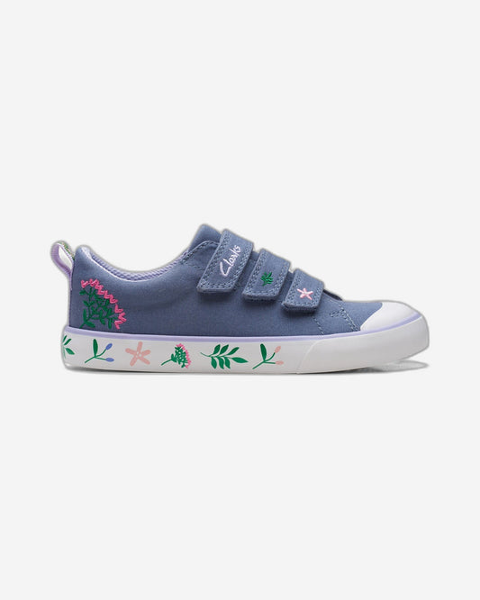 Clarks Girls Foxing Lo Kid. (مقاس واسع)