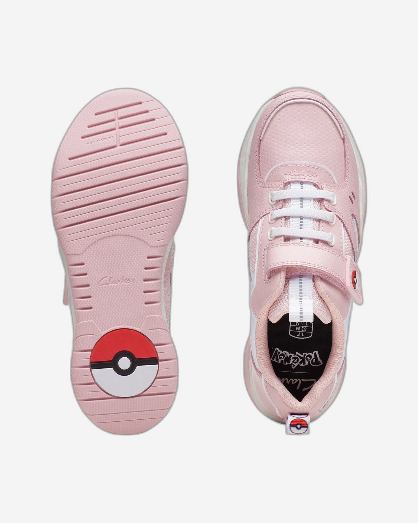 Clarks Girls Grip Pearl Kid. (مقاس عادي)