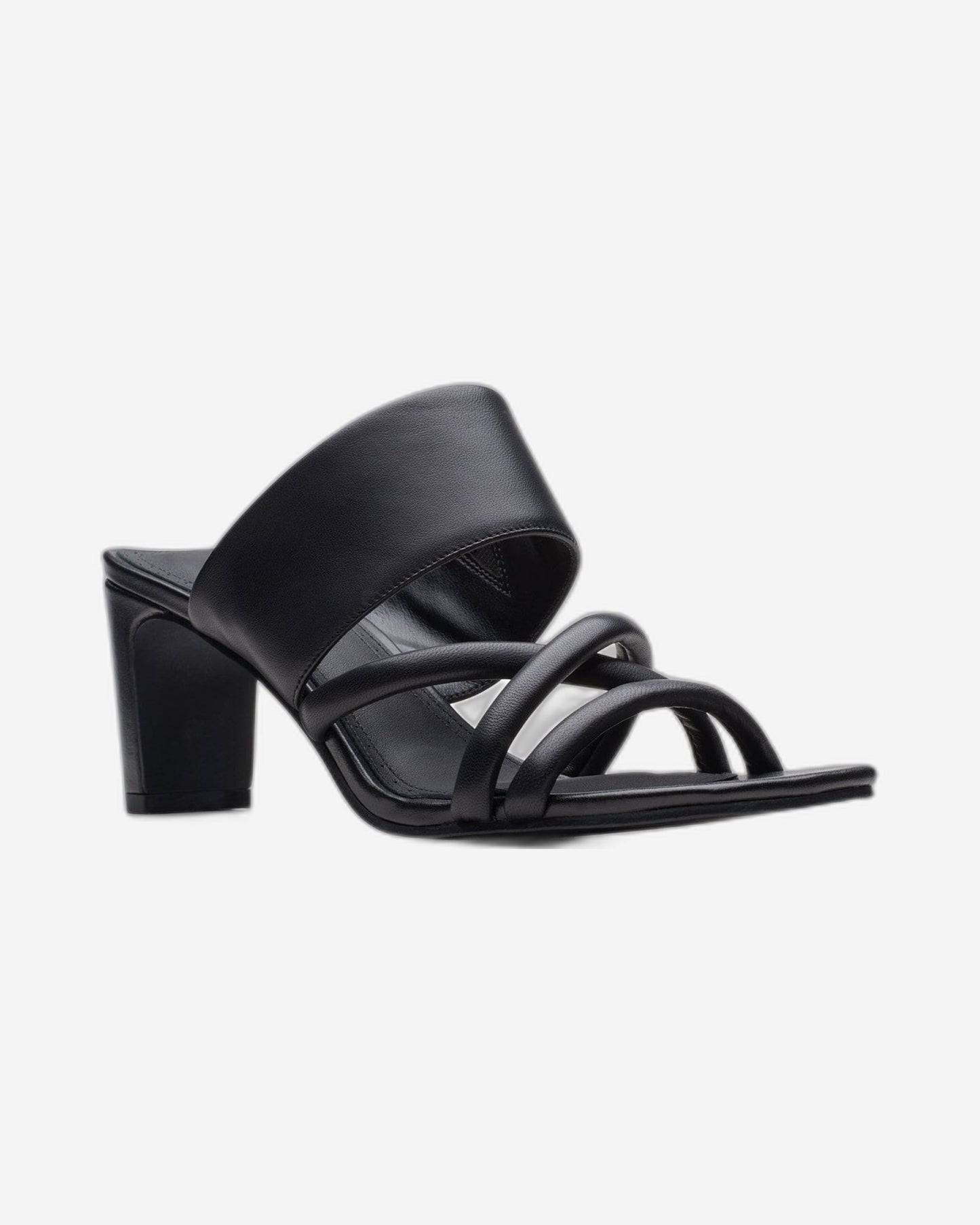 Clarks Seren65 Mule - صنادل - جلد أسود (مقاس عادي)