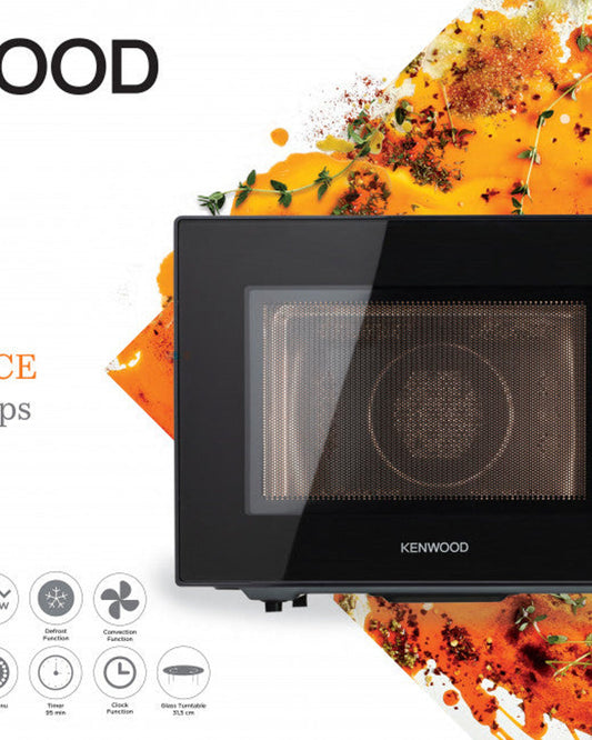 فرن ميكروويف كينوود مع شواية وحمل حراري 30 لتر MWM31.000BK