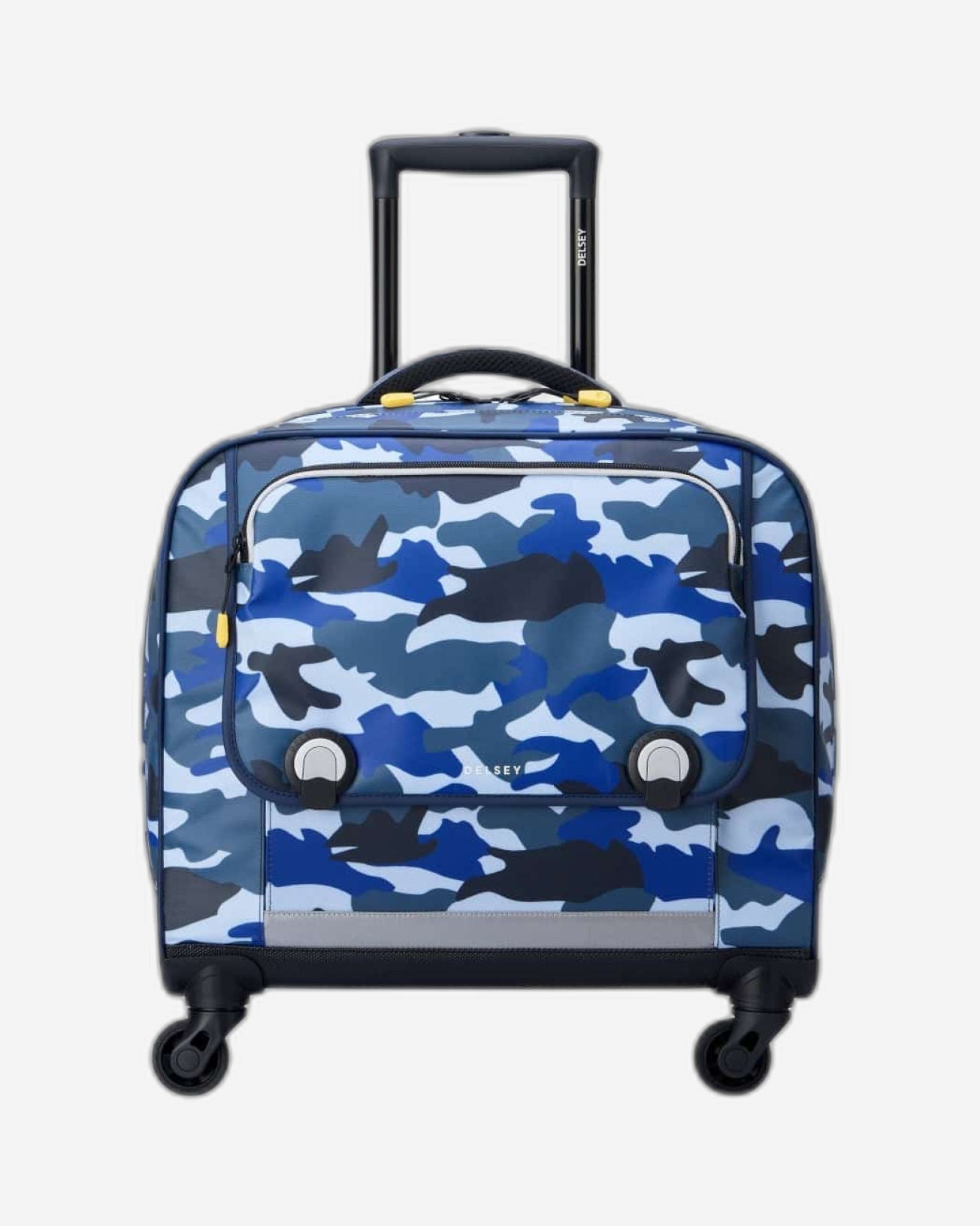 حقيبة مدرسية أفقية Delsey Paris Back to School 2023 Camo Blue