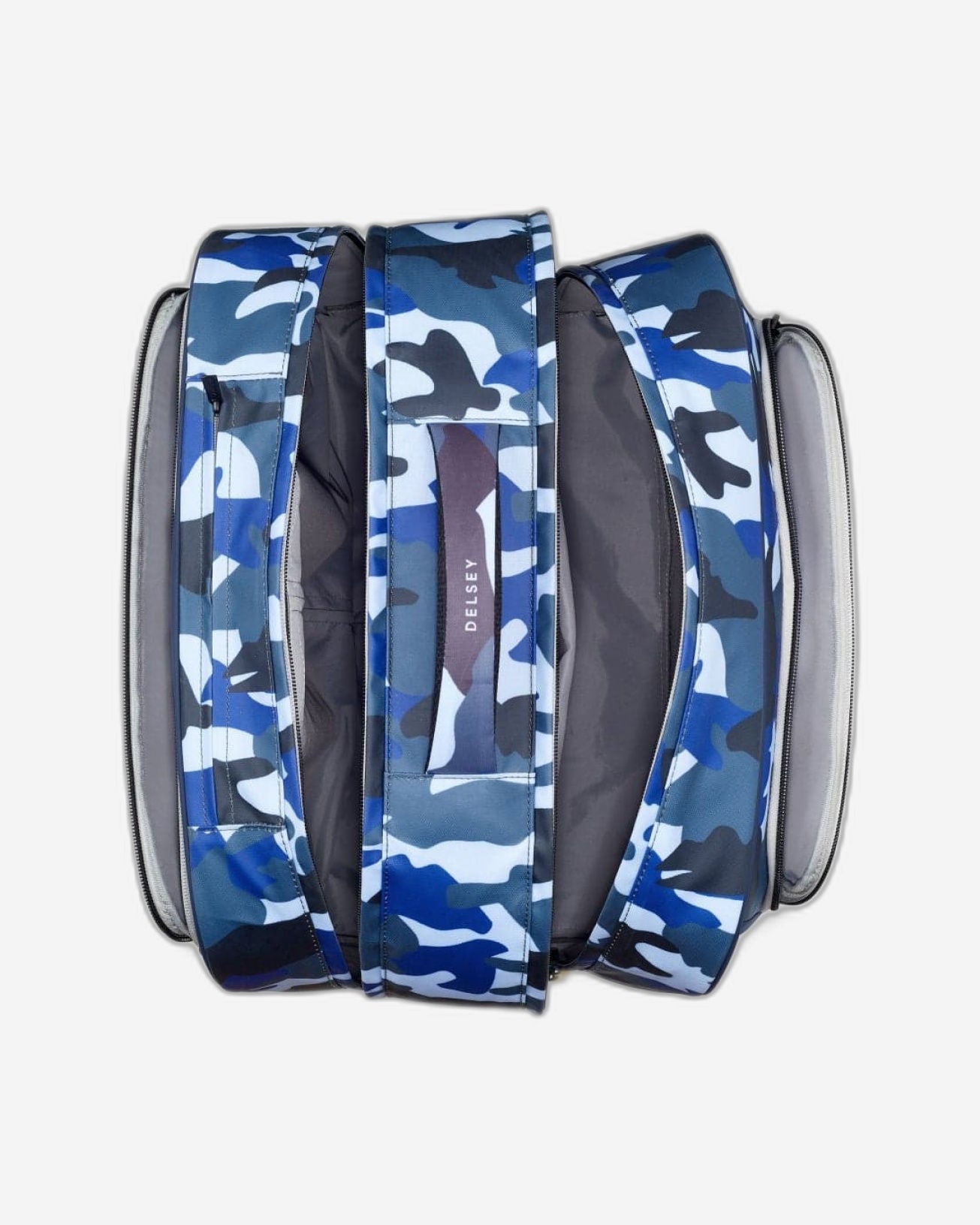 حقيبة مدرسية أفقية Delsey Paris Back to School 2023 Camo Blue