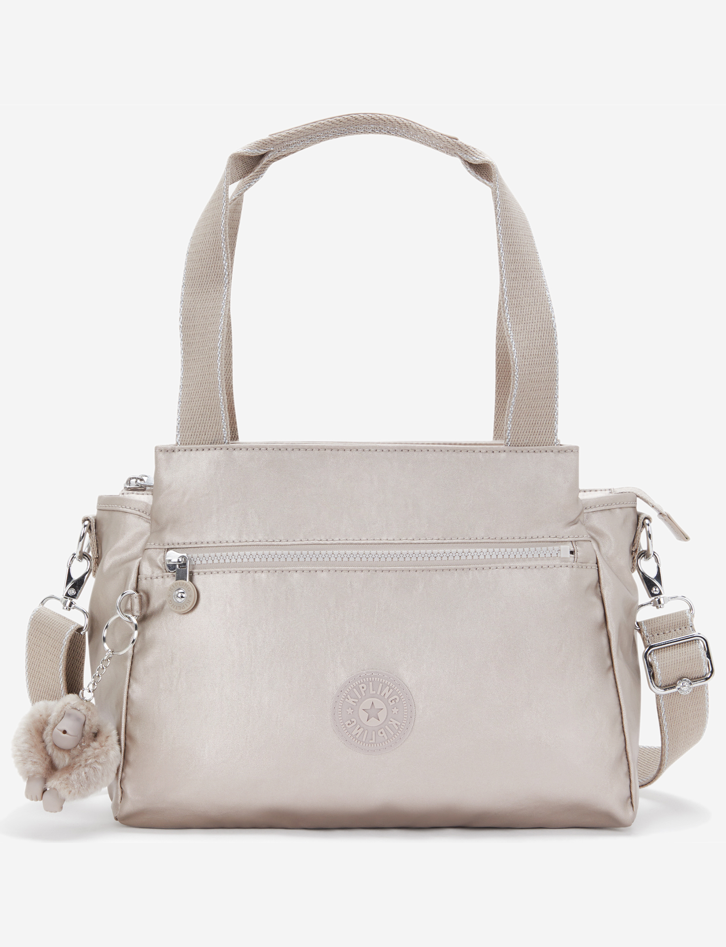 حقيبة كتف KIPLING Elysia Metallic Glow متوسطة الحجم (مع حزام كتف قابل للإزالة) 43793-48I