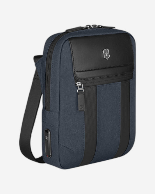 حقيبة كروس Architecture Urban2 من Victorinox، أزرق ميلانج/أسود