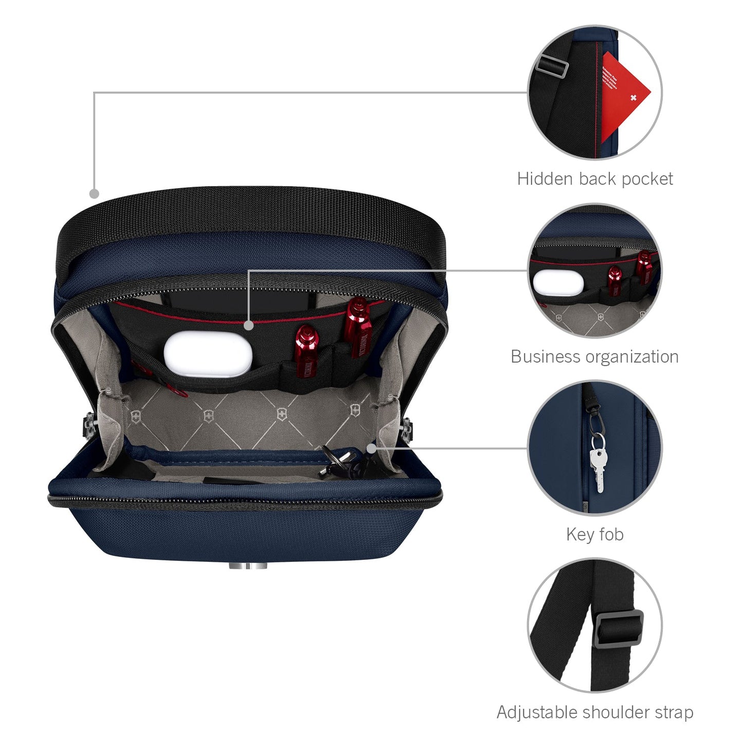 Victorinox حقيبة كتف Altmont Modern سوداء