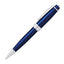 قلم حبر جاف كروس بيلي™ لاكيه أزرق مع حليات من الكروم المصقول - AT0452-12