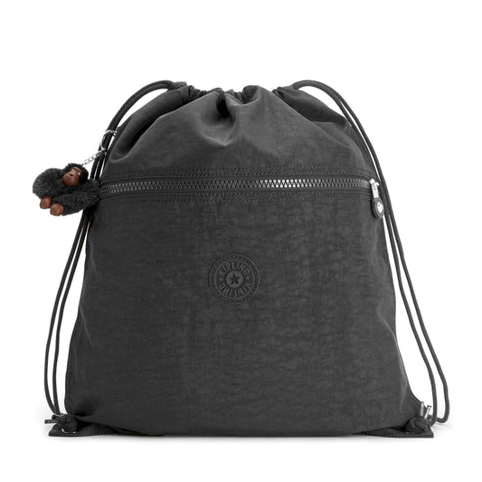 حقيبة ظهر Kipling Supertaboo True Black متوسطة الحجم C209487-J99