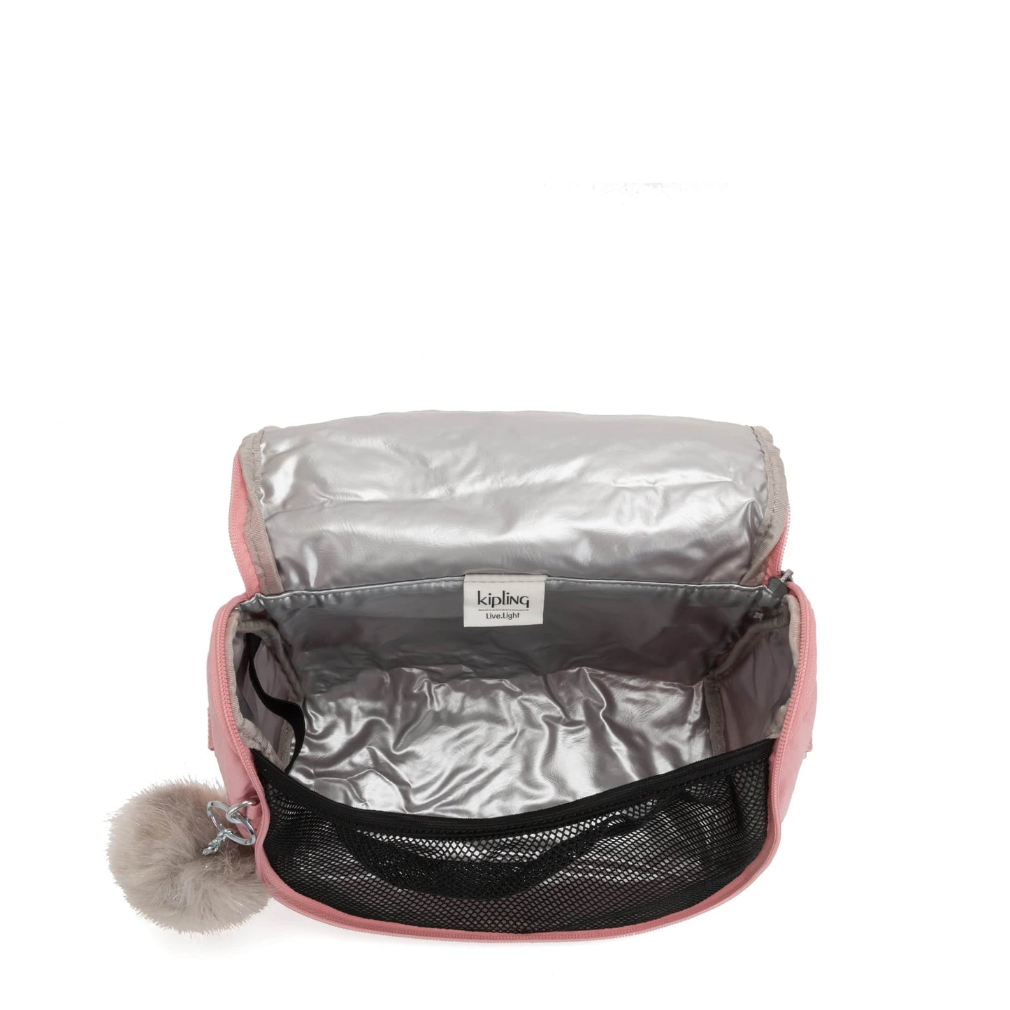 حقيبة غداء كبيرة Kipling New Kichirou Bridal Rose مع جراب عربة C215289-46Y