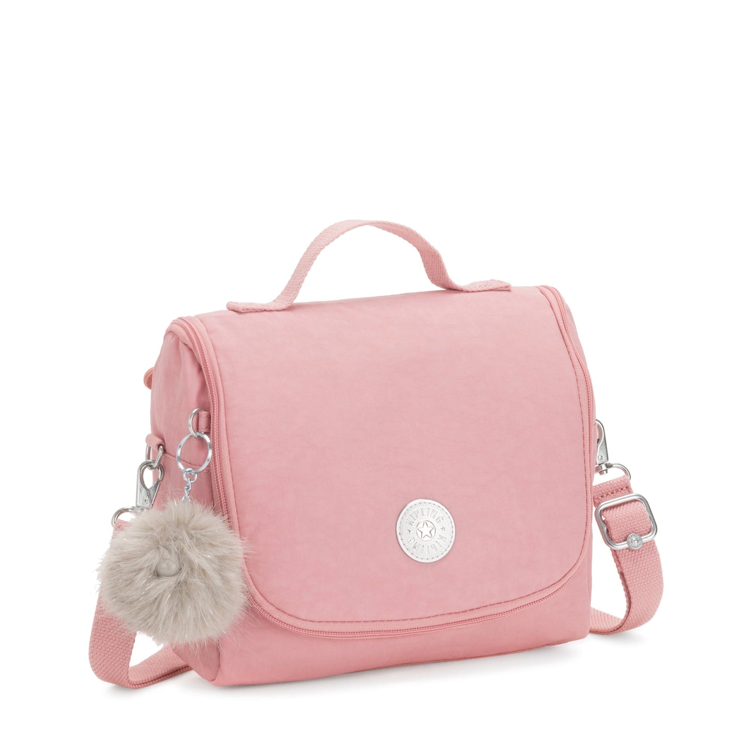 حقيبة غداء كبيرة Kipling New Kichirou Bridal Rose مع جراب عربة C215289-46Y