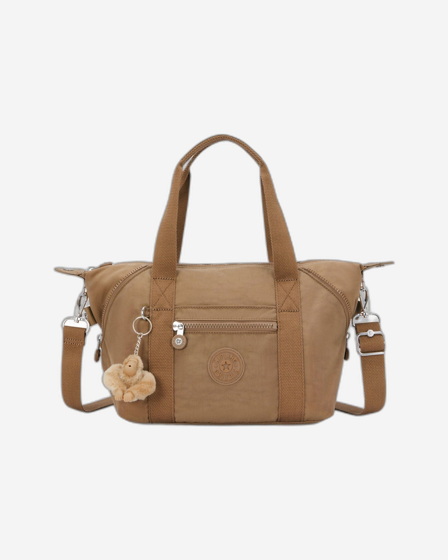 Kipling Art Mini Early Tan حقيبة يد صغيرة (مع حزام كتف قابل للإزالة) 01327-7CN