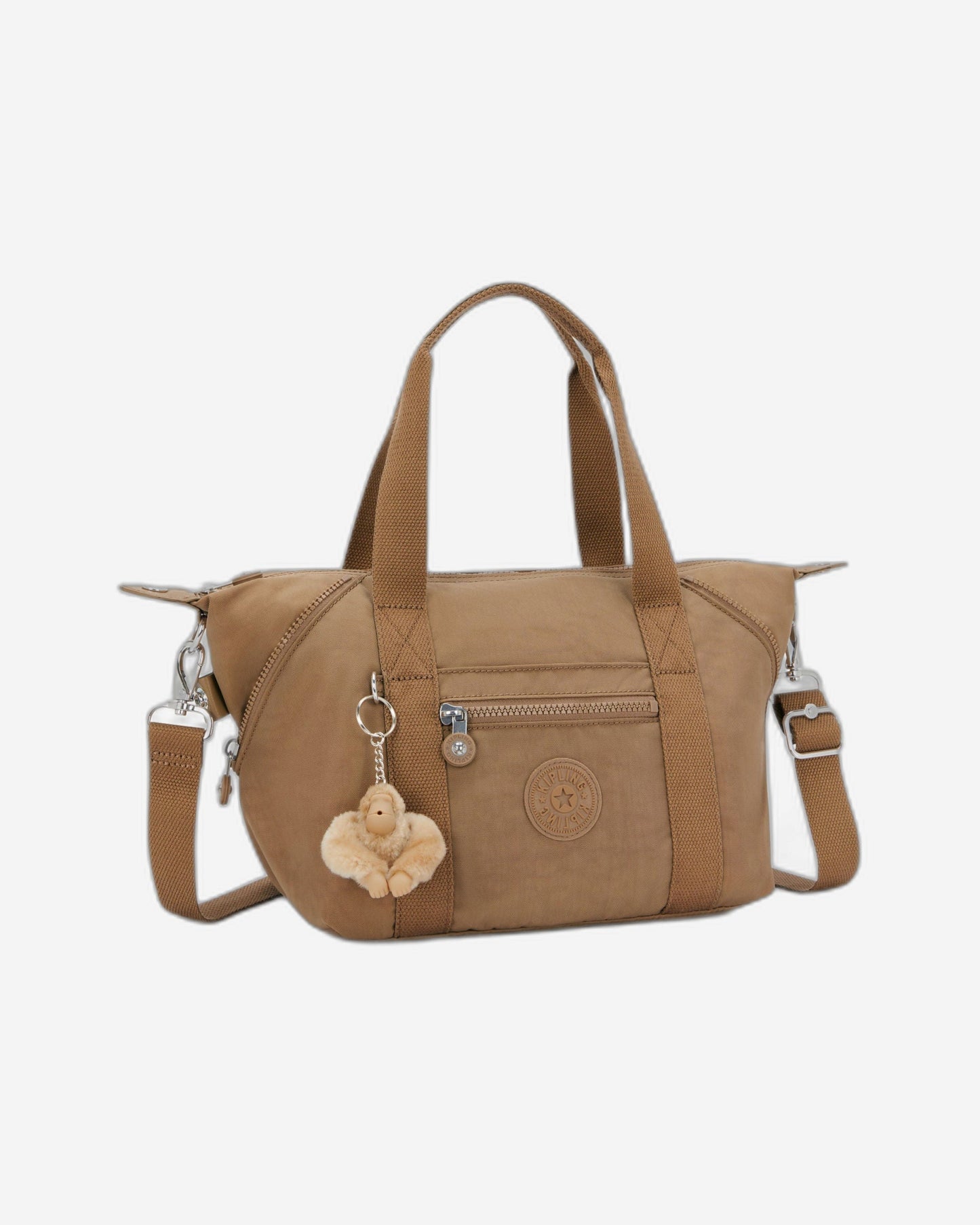 Kipling Art Mini Early Tan حقيبة يد صغيرة (مع حزام كتف قابل للإزالة) 01327-7CN