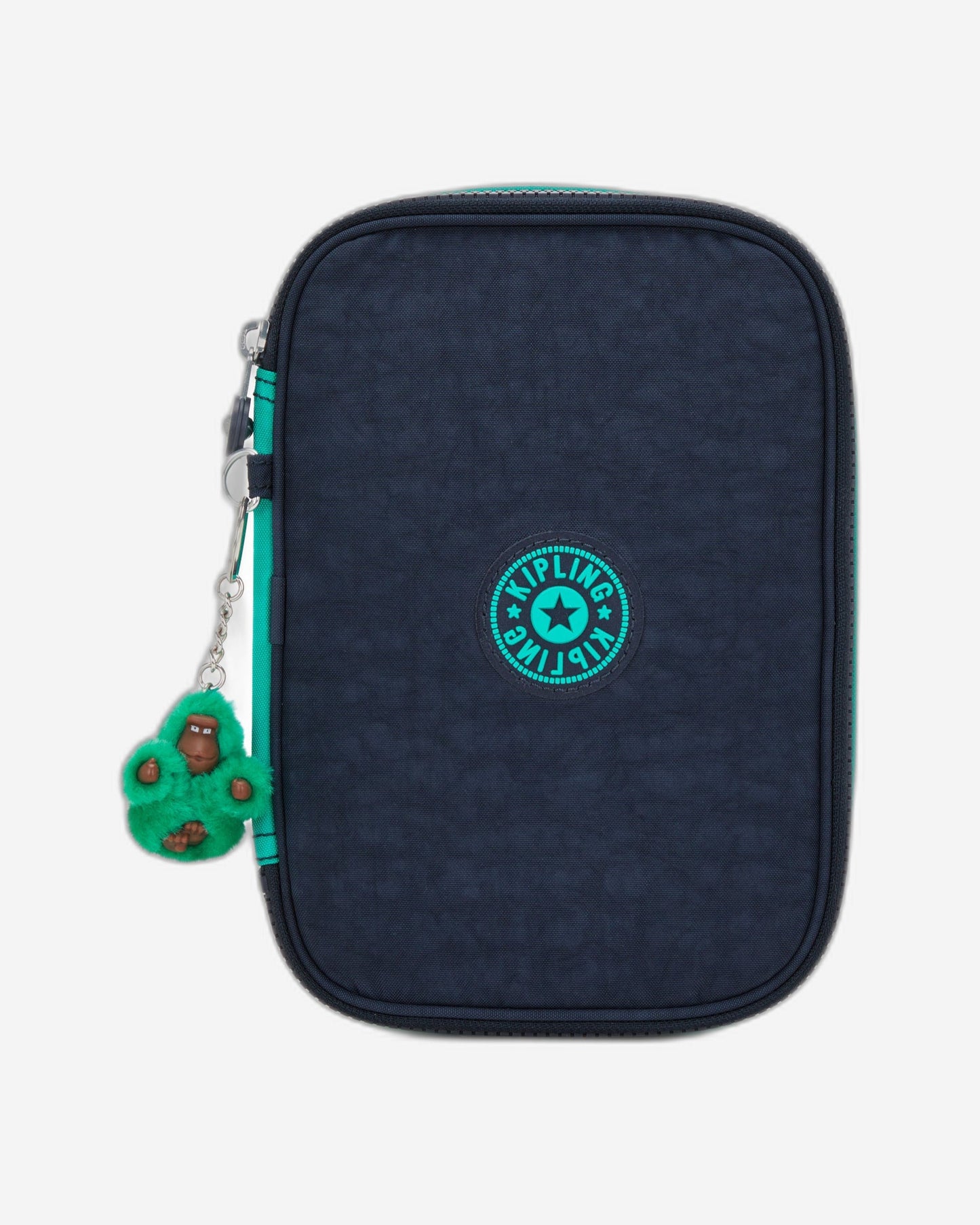 Kipling 100 Pens مقلمة كبيرة باللونين الأزرق والأخضر C209405-CD7