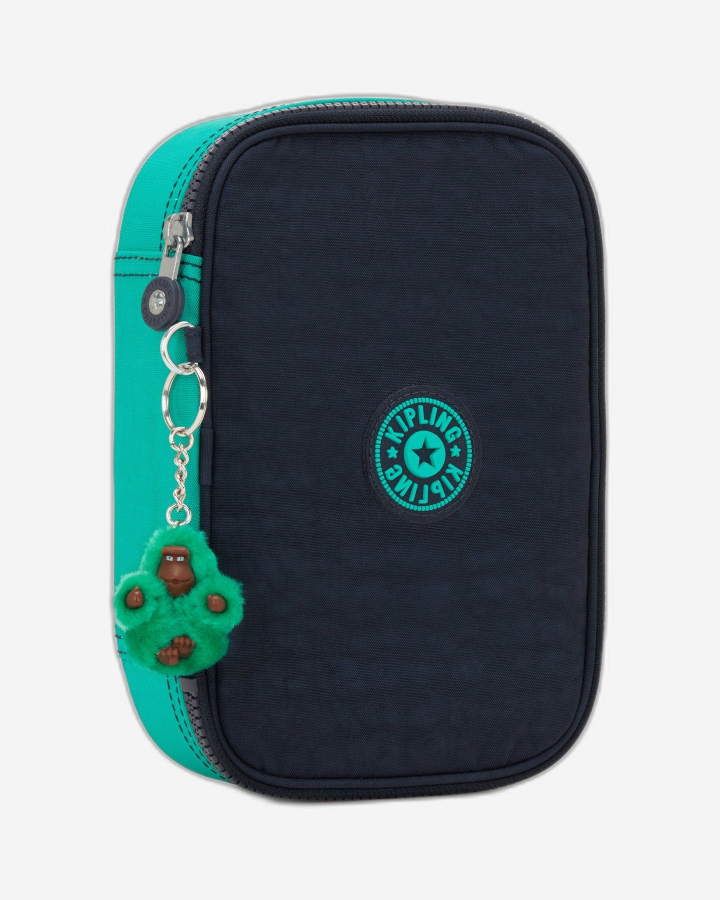 Kipling 100 Pens مقلمة كبيرة باللونين الأزرق والأخضر C209405-CD7