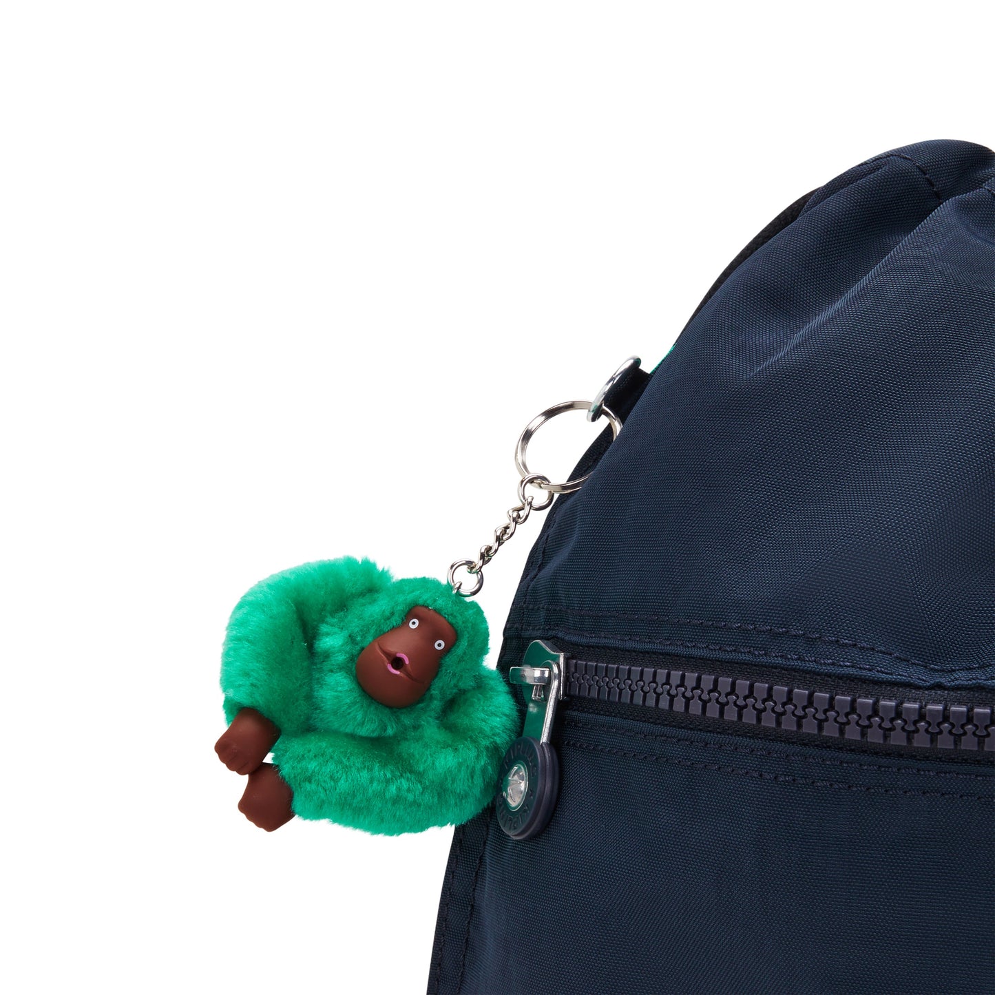 KIPLING-Supertaboo-حقيبة ظهر متوسطة الحجم (بسلك سحب)-أزرق وأخضر Bl-09487-CD7