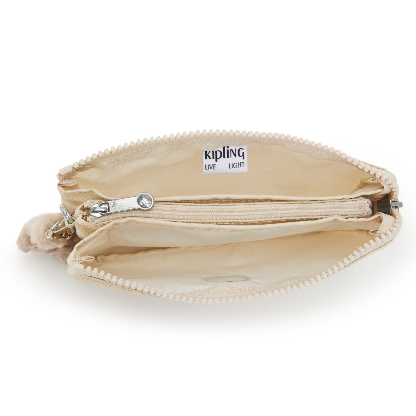 KIPLING-Creativity L-Large purse-Beige Pearl-13093-3KA