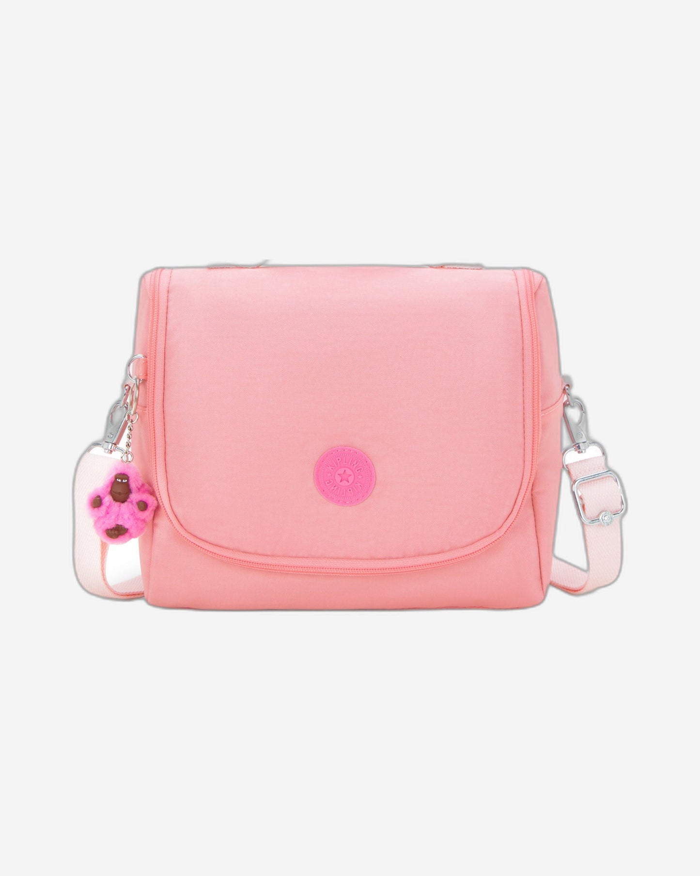 حقيبة غداء كبيرة Kipling New Kichirou Coral Sea مع جراب عربة 15289-24O