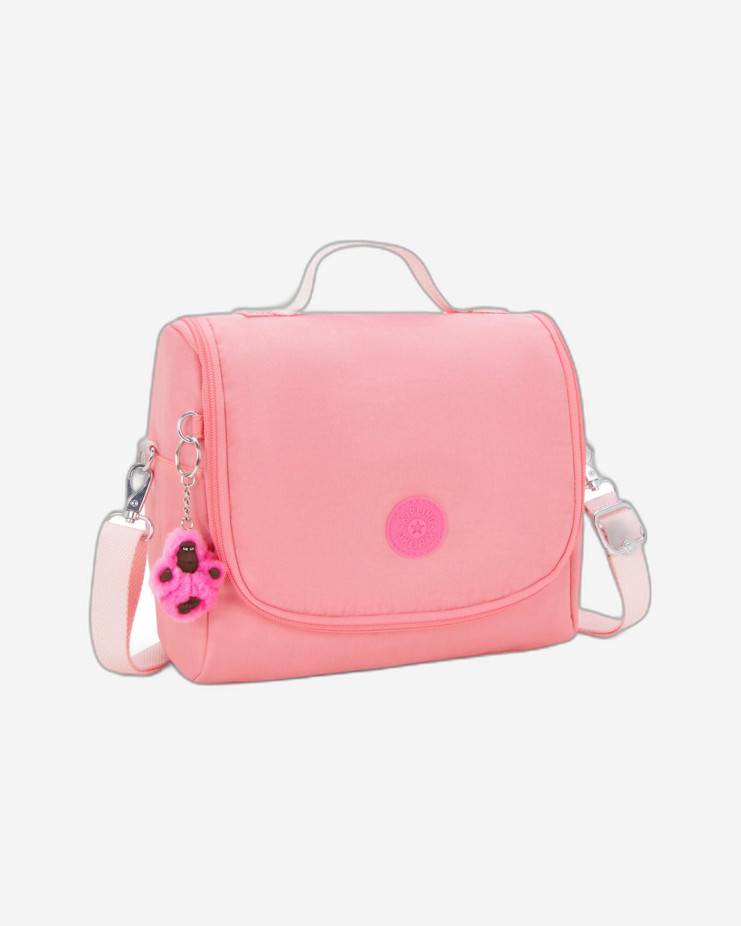 حقيبة غداء كبيرة Kipling New Kichirou Coral Sea مع جراب عربة 15289-24O