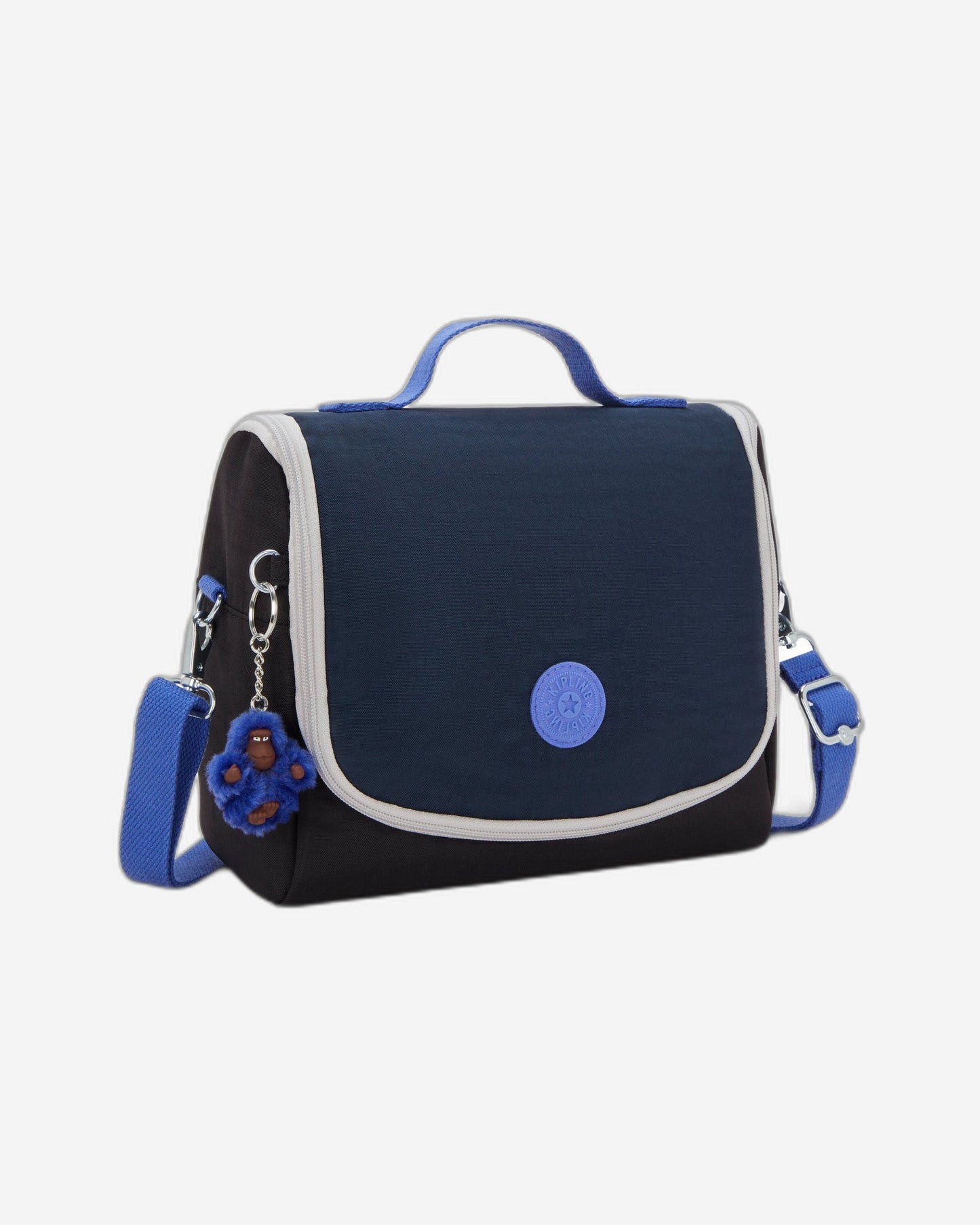 حقيبة غداء Kipling New Kichirou True Block كبيرة مع جراب عربة 15289-74Q