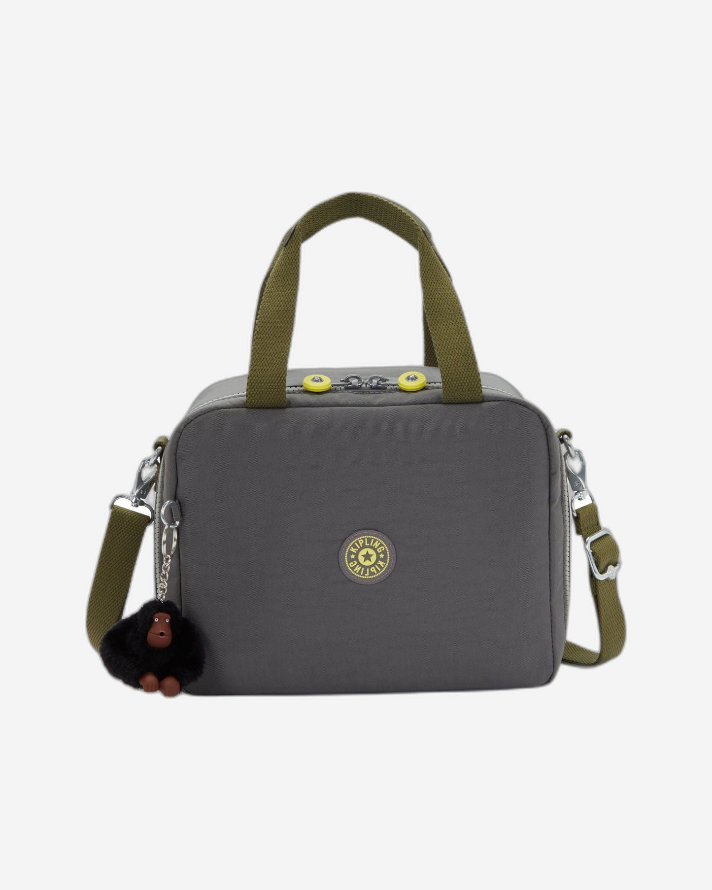 حقيبة غداء كبيرة Kipling Miyo Back to Grey مع جراب عربة 15381-1DX