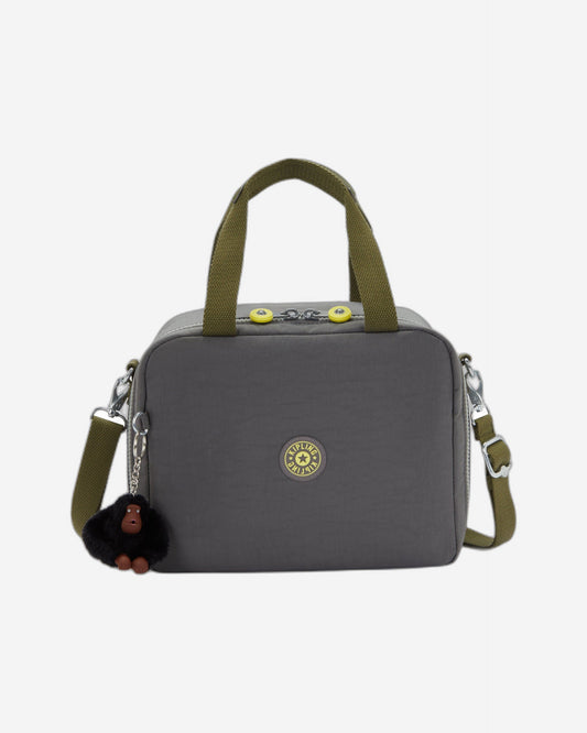 حقيبة غداء كبيرة Kipling Miyo Back to Grey مع جراب عربة 15381-1DX