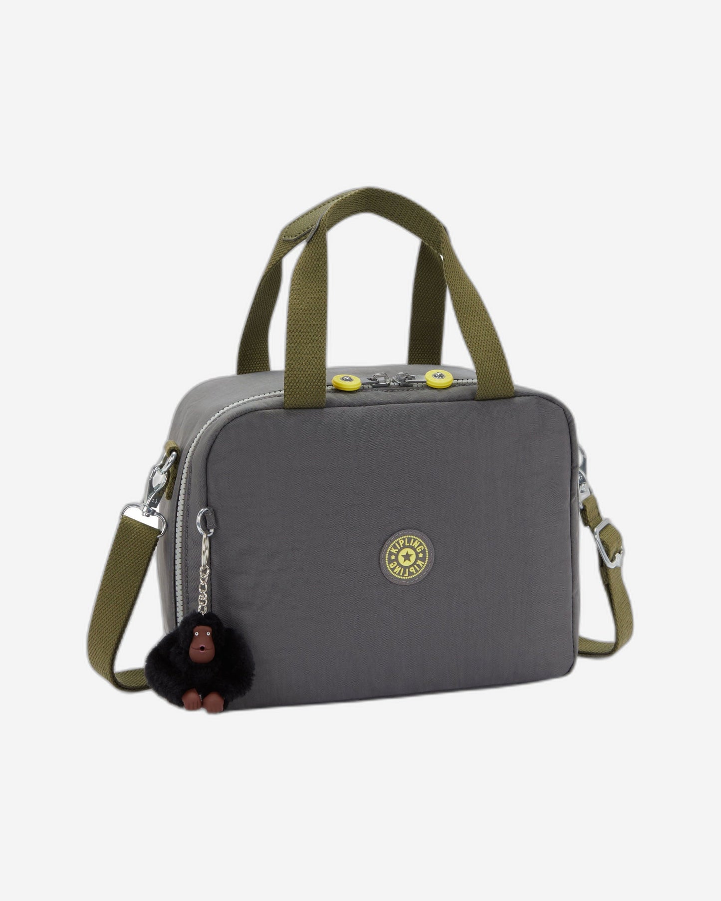 حقيبة غداء كبيرة Kipling Miyo Back to Grey مع جراب عربة 15381-1DX