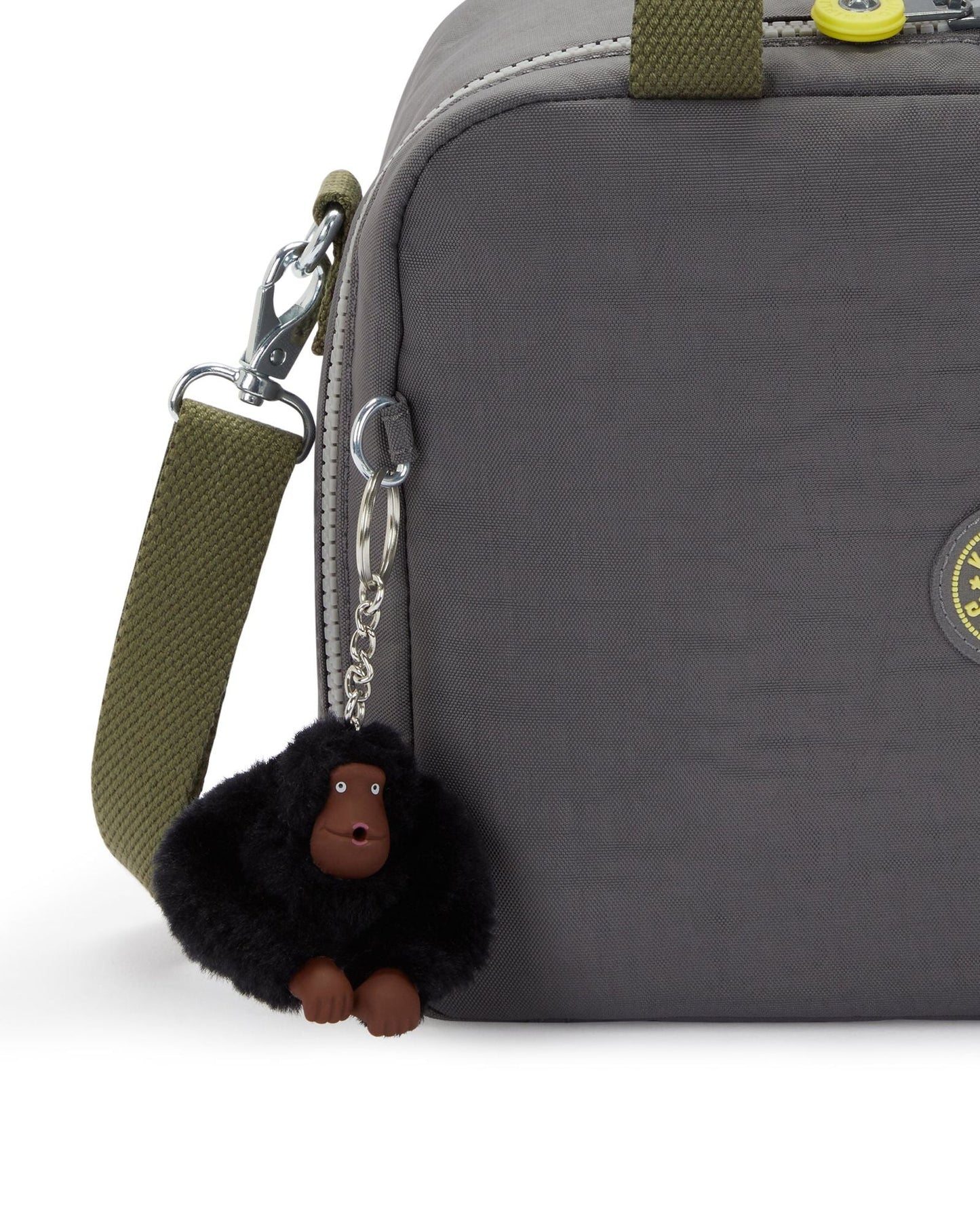 حقيبة غداء كبيرة Kipling Miyo Back to Grey مع جراب عربة 15381-1DX